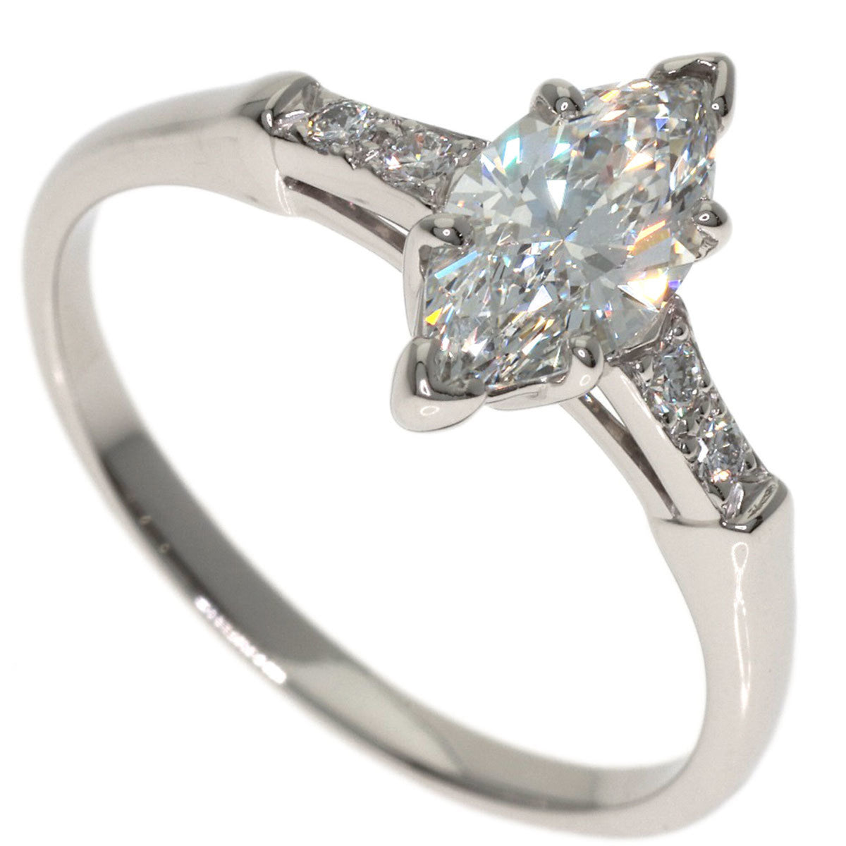 Harry Winston Silver Platinum 950 Anniversary Ring (Pre-Owned)