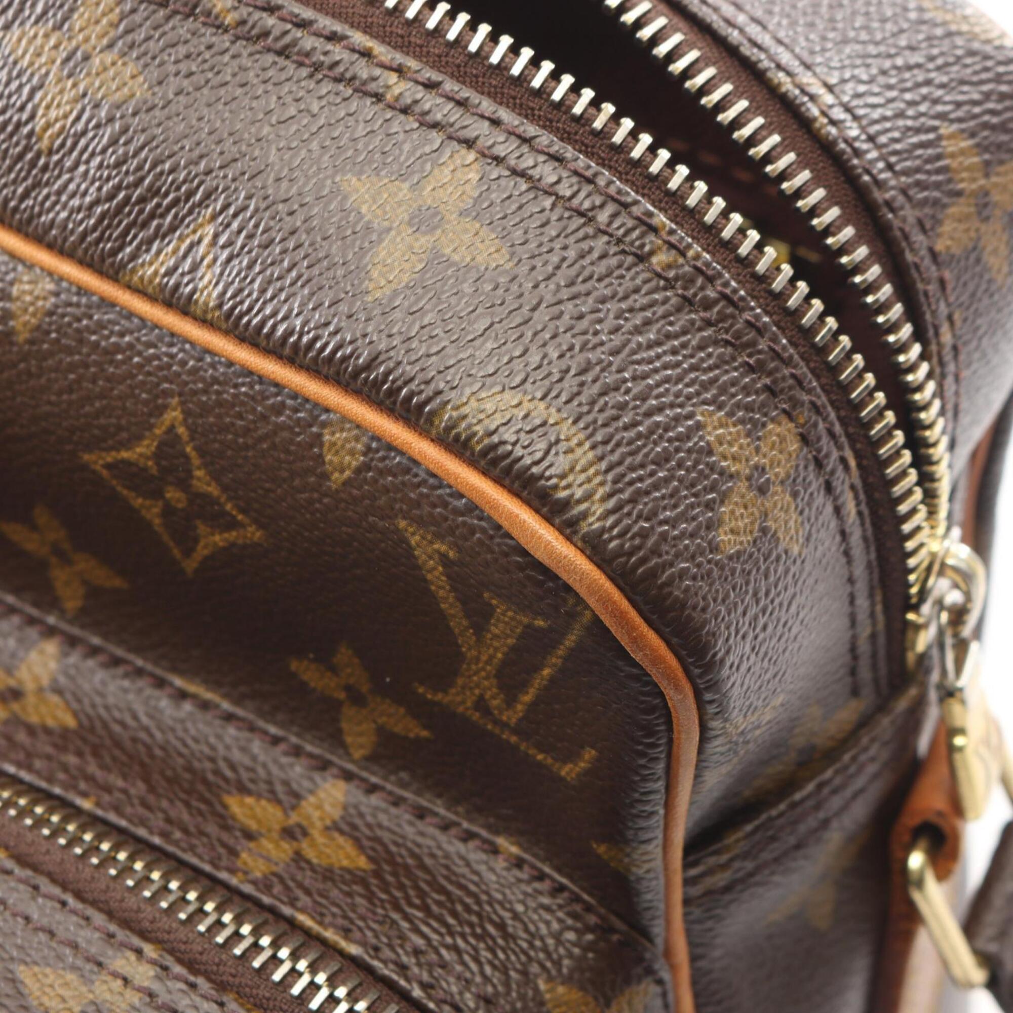 Louis Vuitton Brown Monogram Monogram Leather Handbag Shoulder Bag (Pre-Owned)