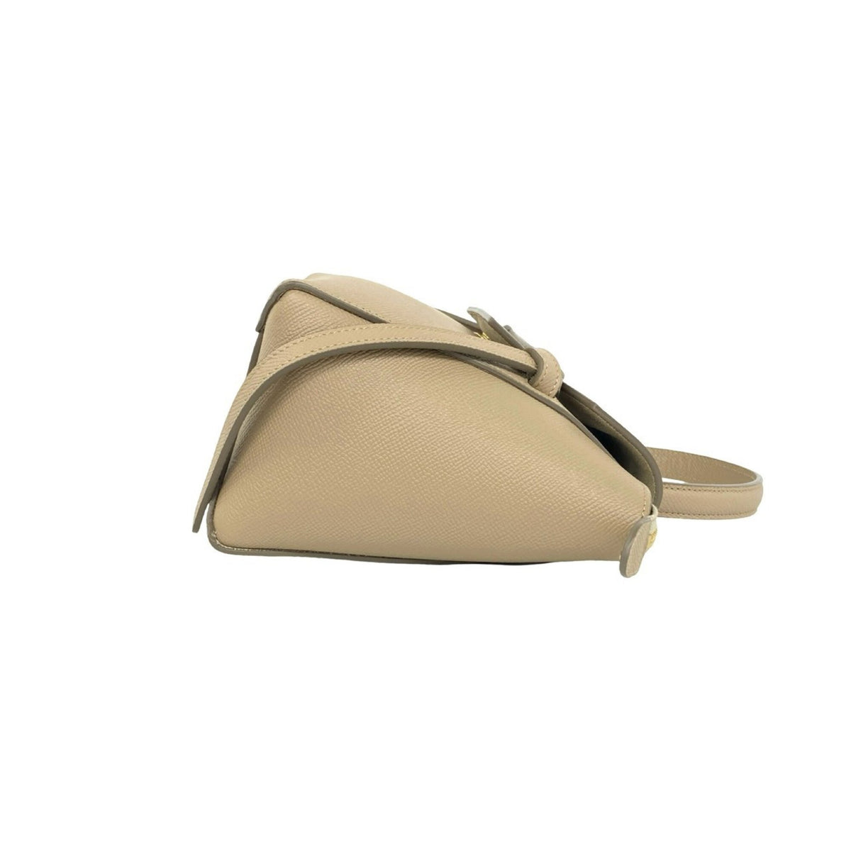 Celine Beige Leather Handbag Shoulder Bag Tote Bag (Pre-Owned)