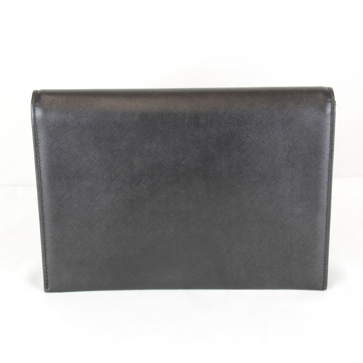 Saint Laurent Black Leather Clutch Bag (Pre-Owned)
