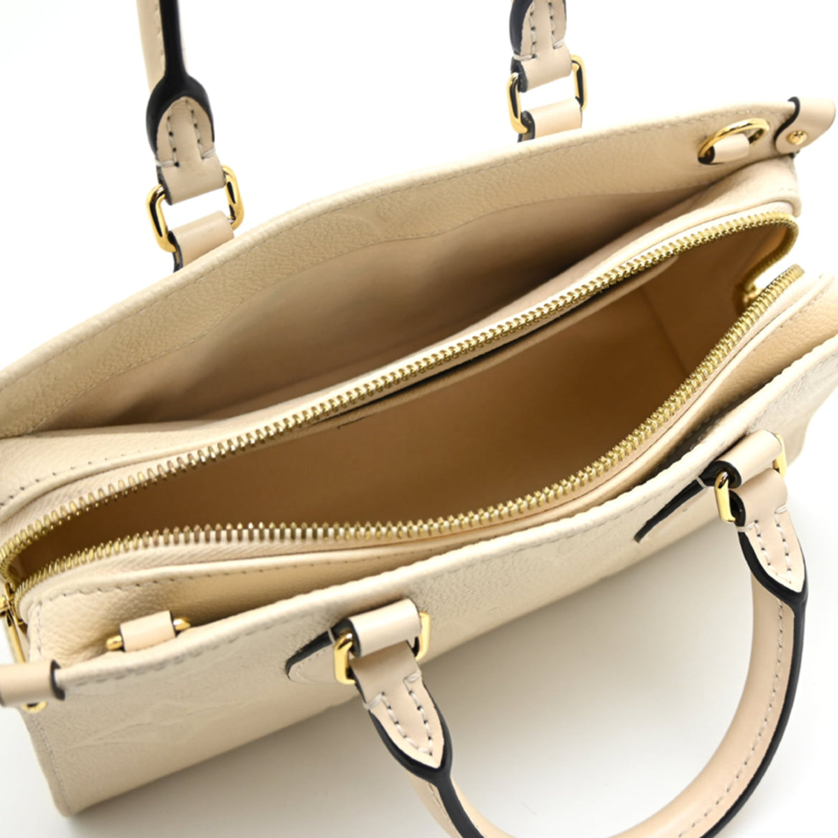 Louis Vuitton Cream Monogram Empreinte Shoulder Bag (Pre-Owned)
