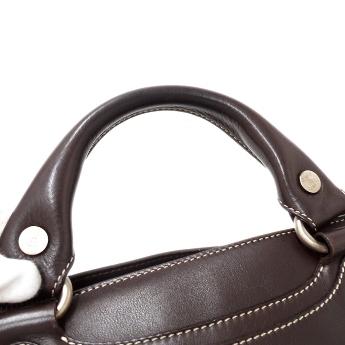 Celine Dark Brown Leather Handbag (Pre-Owned)