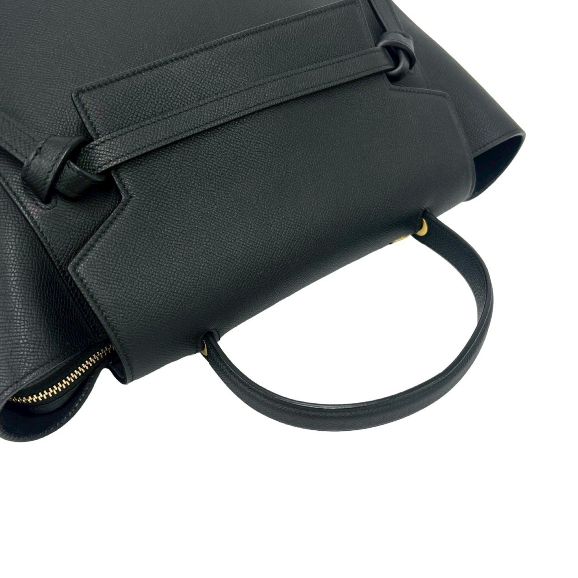 Celine Black Leather Handbag Shoulder Bag (Pre-Owned)