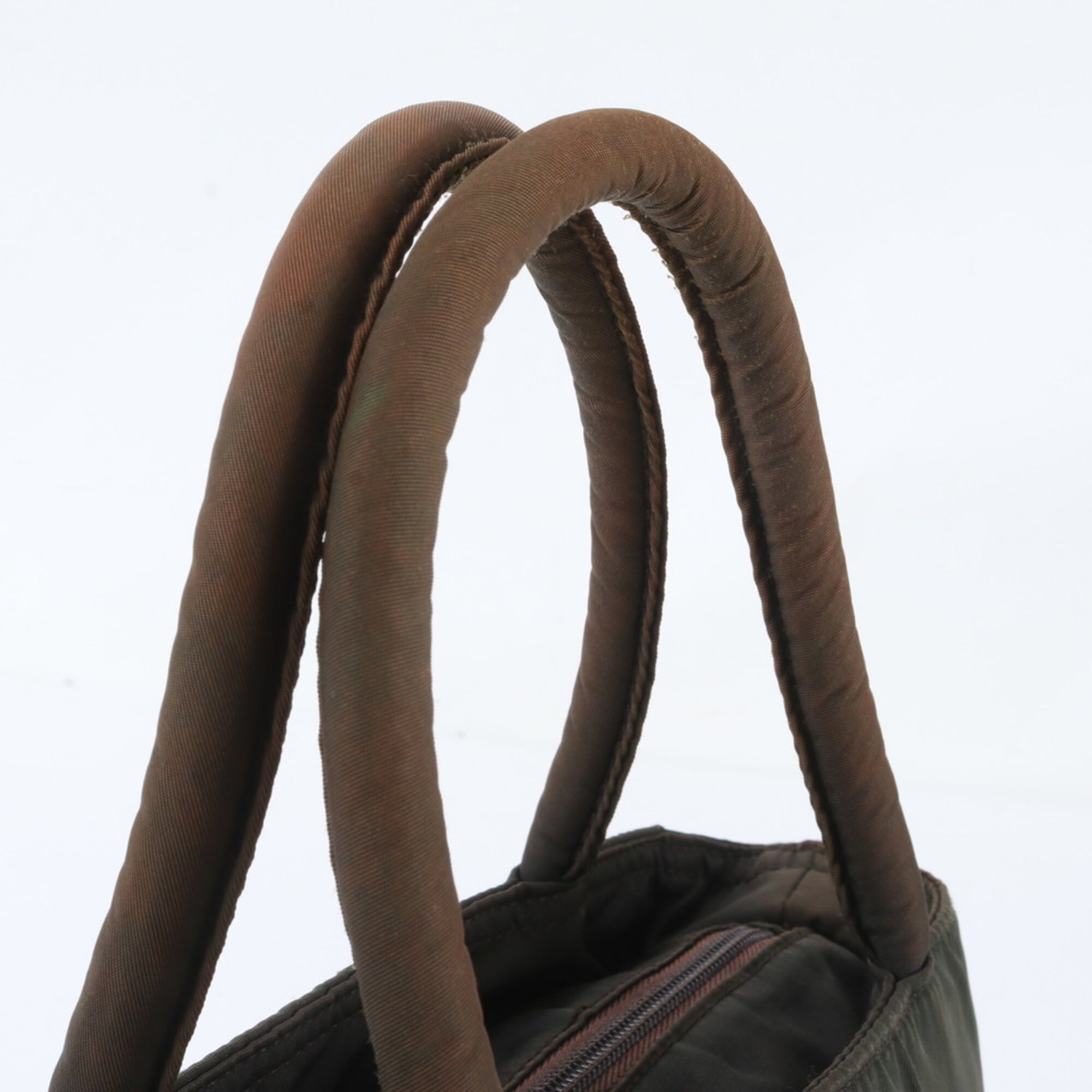 Prada Green Khaki Handbag Shoulder Bag Tote Bag (Pre-Owned)