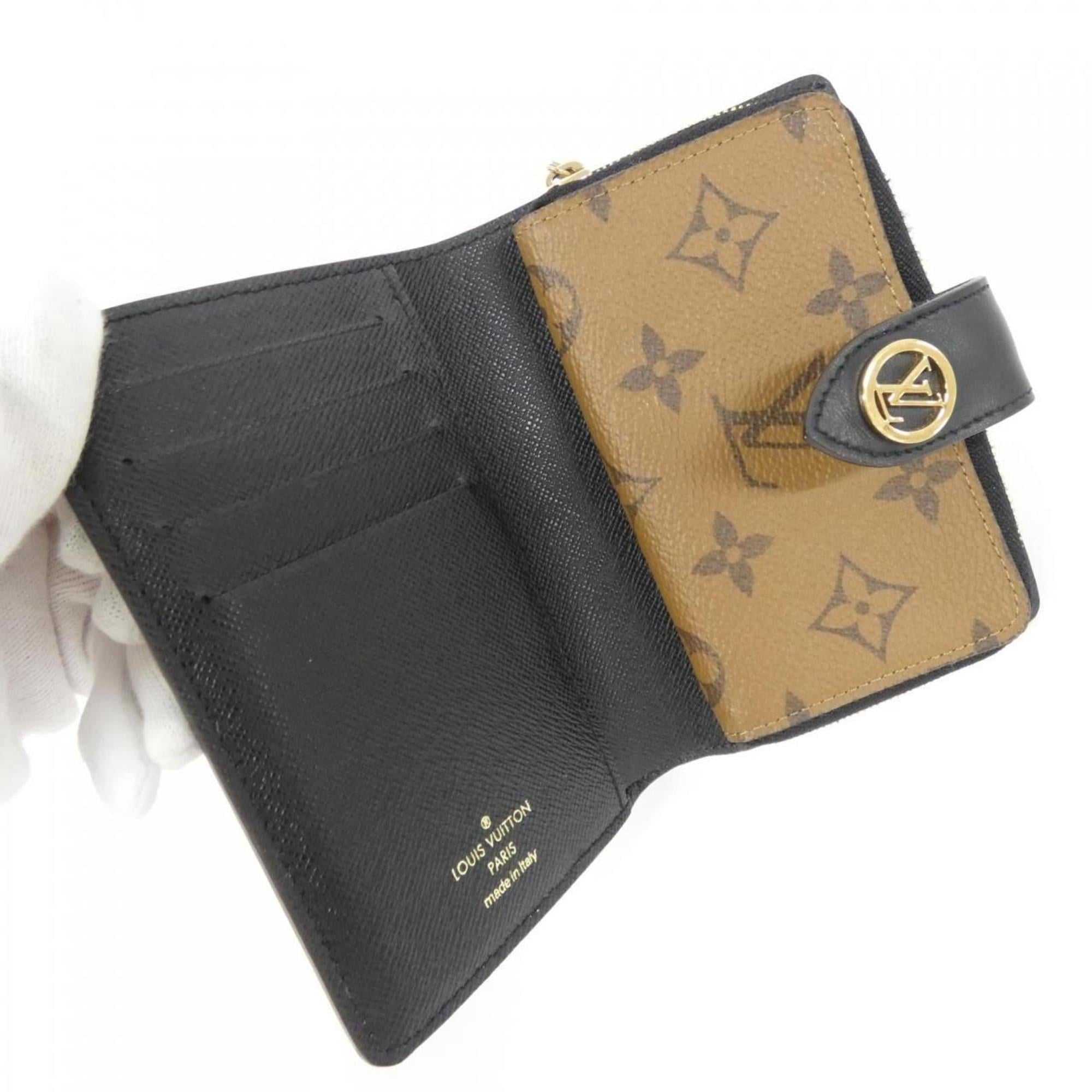 Louis Vuitton Monogram Reverse Marron Coated Canvas Wallet (Bi-Fold) (Pre-Owned)