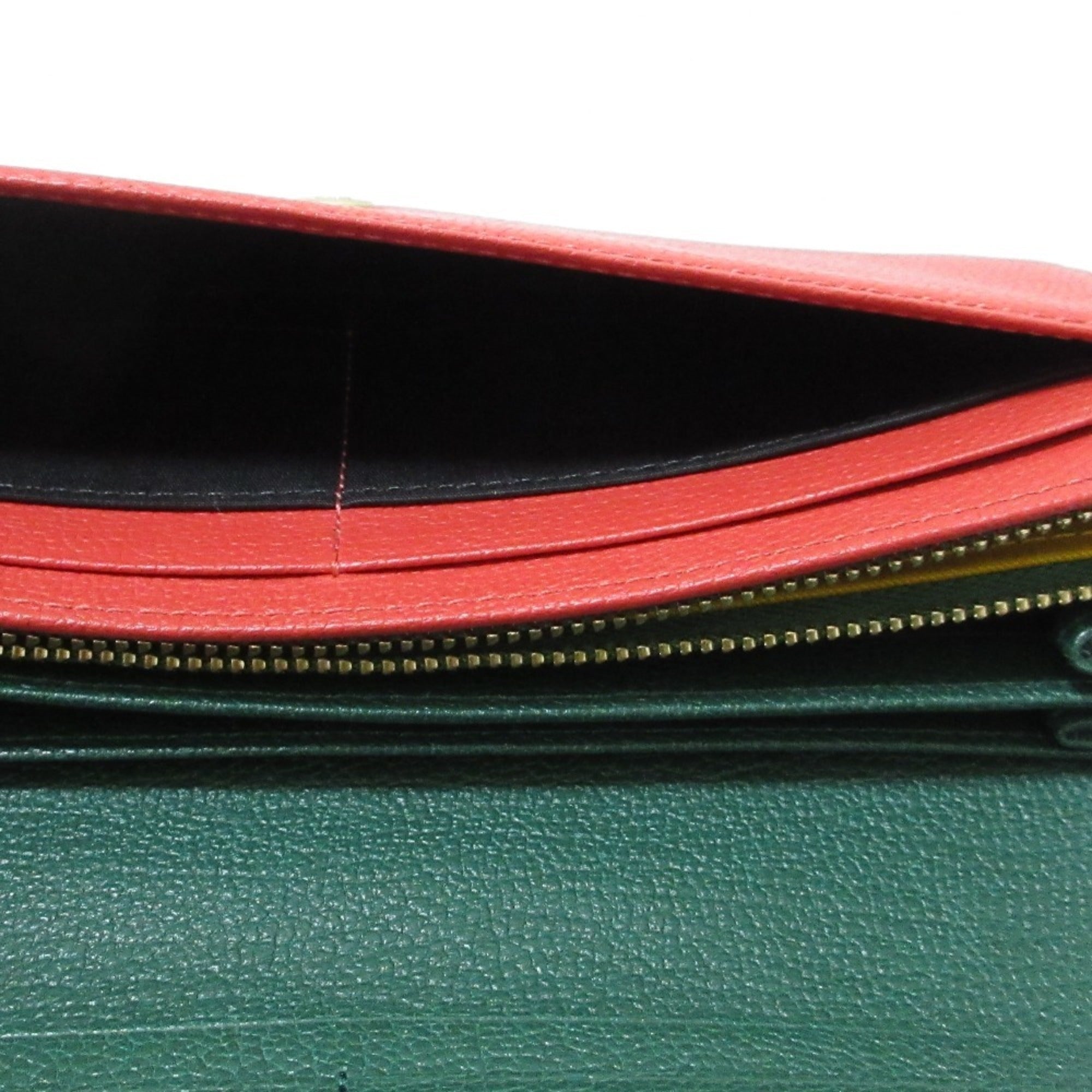 Paul Smith Red Color Leather Long Bill Wallet (Tri-Fold) (Pre-Owned)