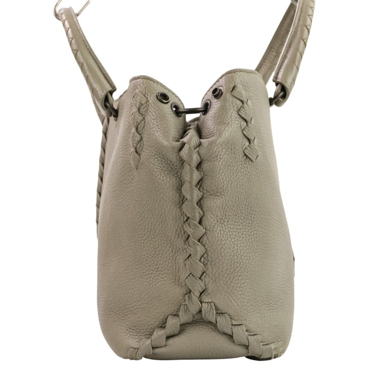 Bottega Veneta Gray Handbag (Pre-Owned)