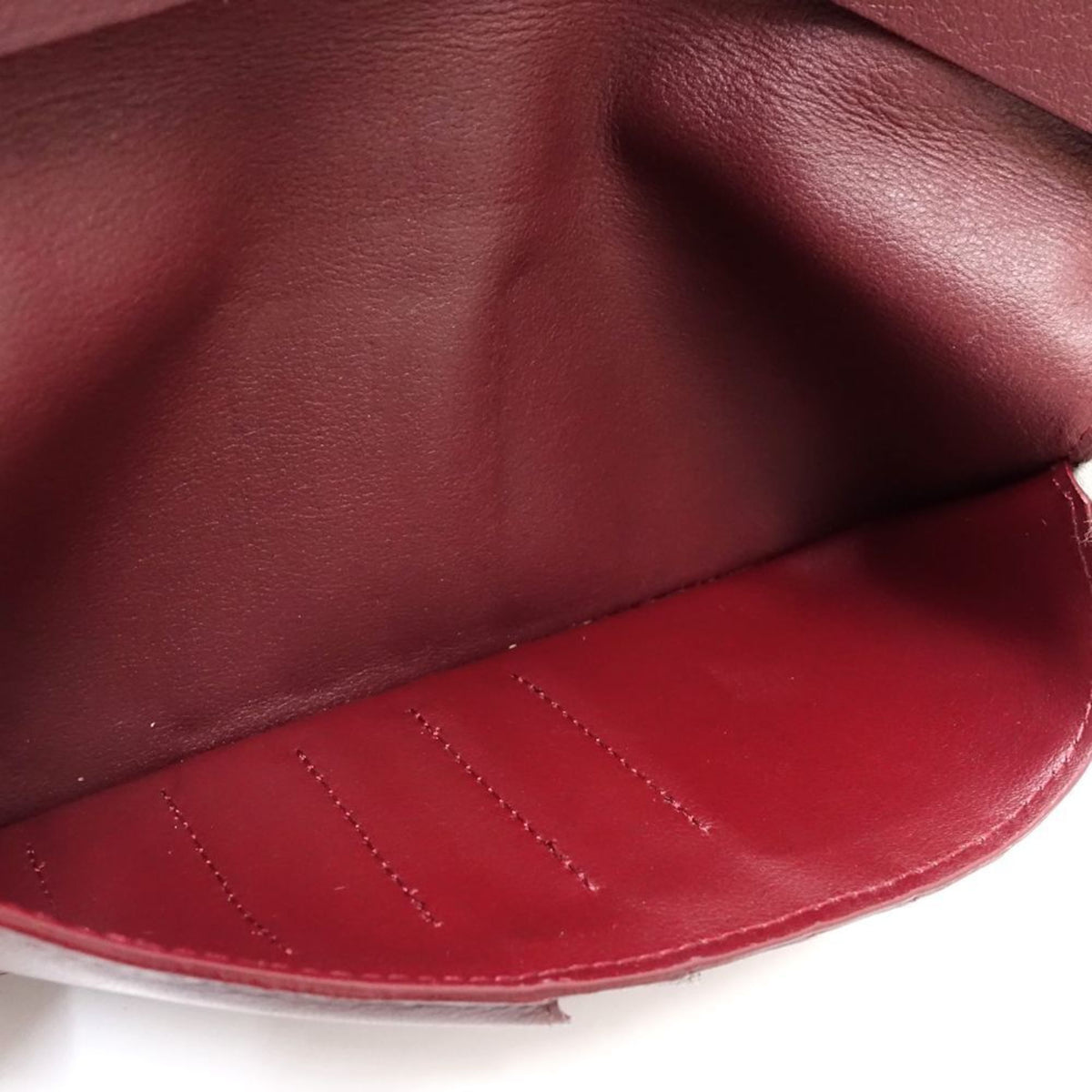 Cartier Bordeaux Leather Long Bill Wallet (Bi-Fold) (Pre-Owned)