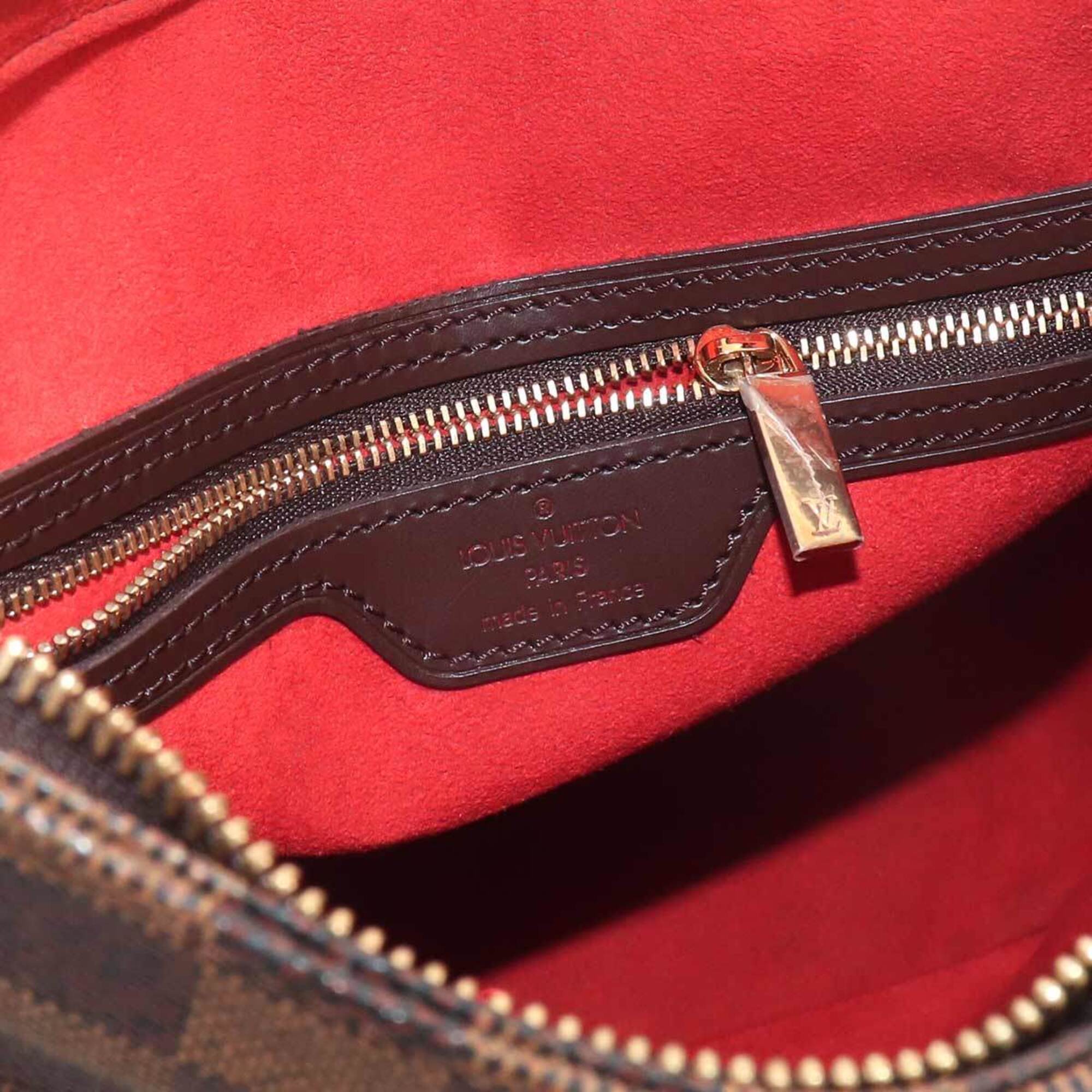 Louis Vuitton Ebene Damier Canvas Handbag Shoulder Bag (Pre-Owned)