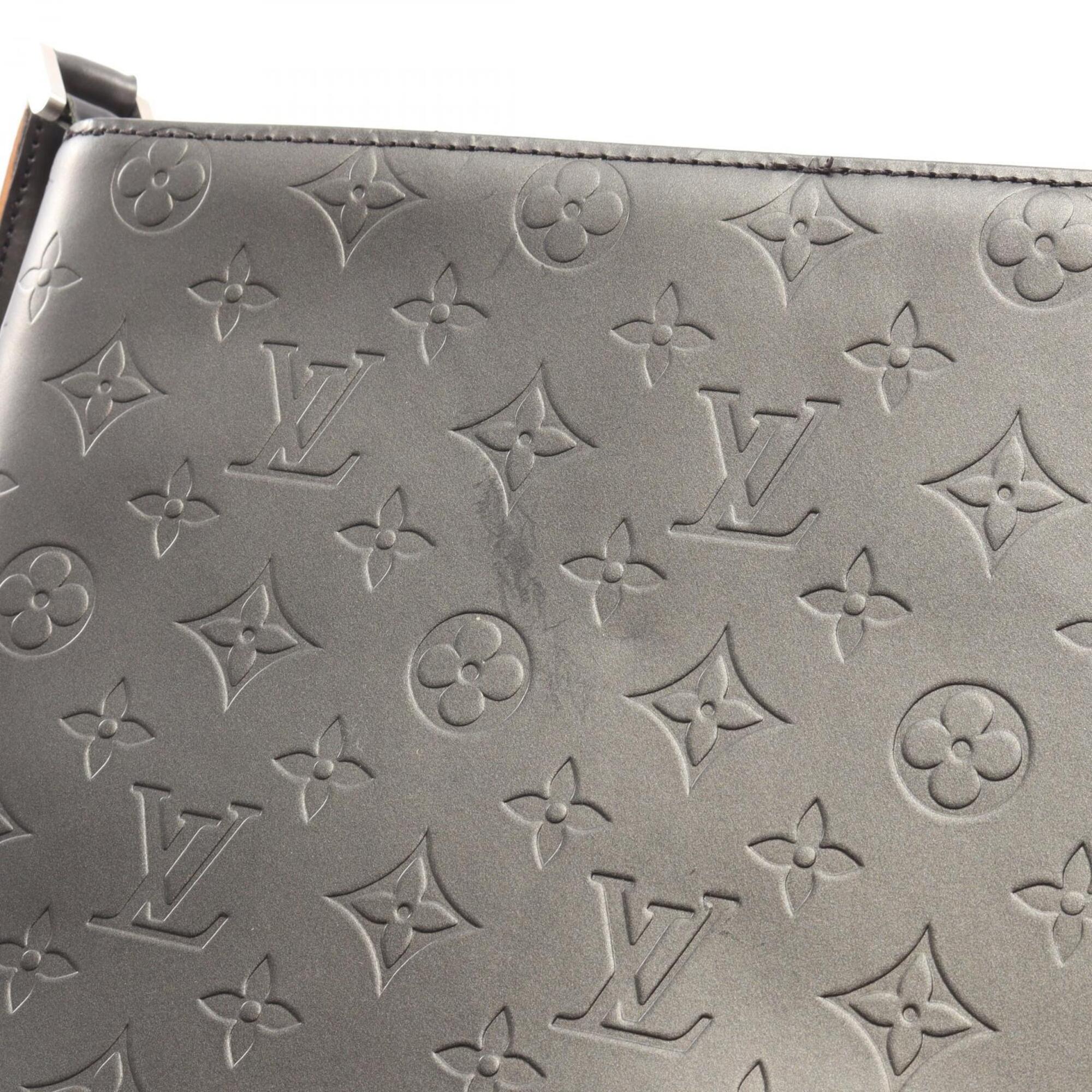 Louis Vuitton Monogram Mat Black Handbag Shoulder Bag (Pre-Owned)
