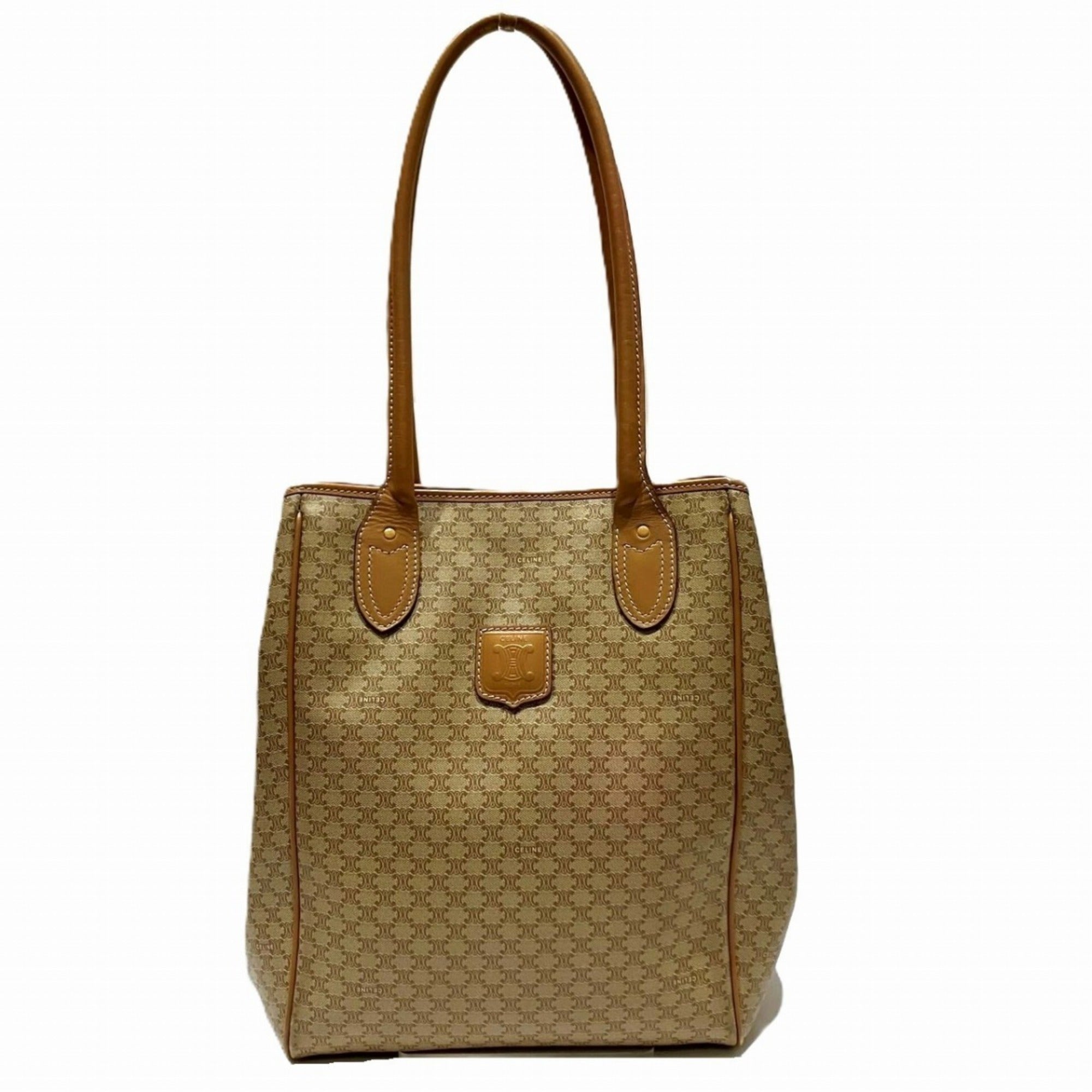 Celine Beige Pvc Shoulder Bag (Pre-Owned)