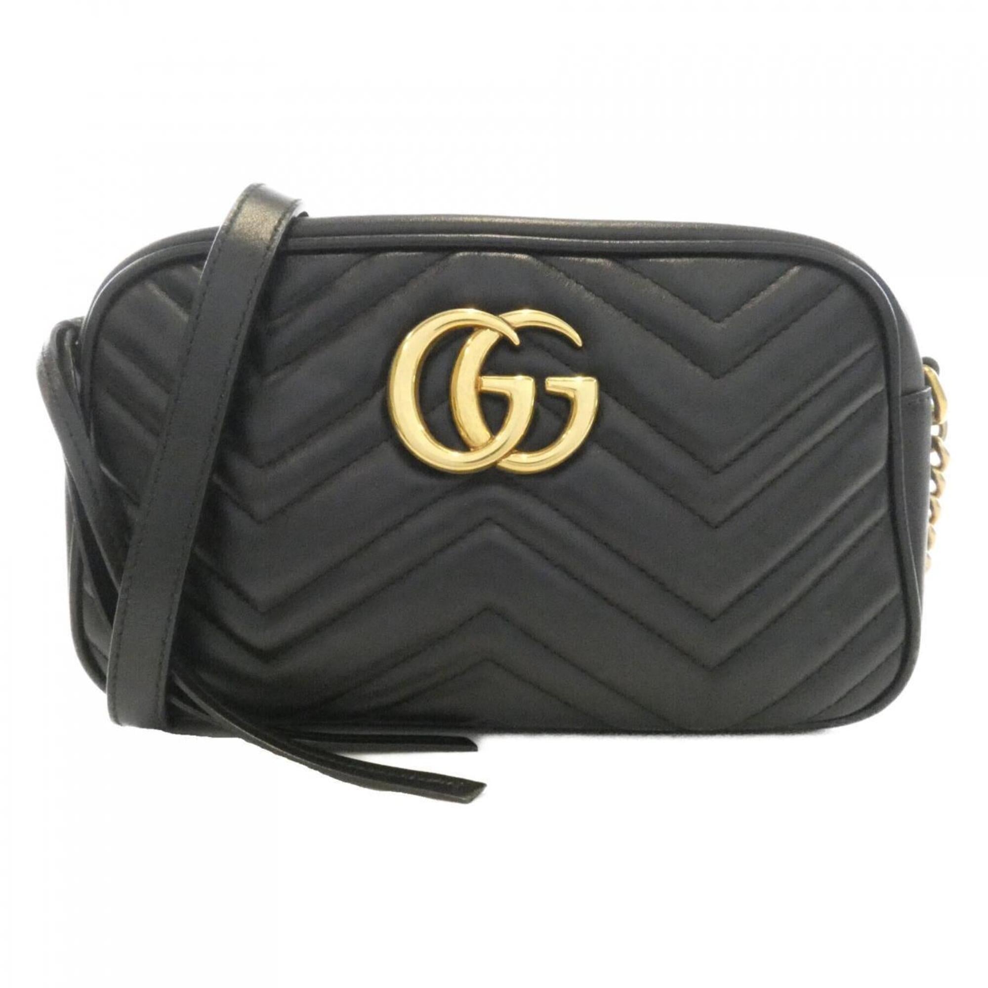 Gucci Black Leather Shoulder Bag (Pre-Owned)