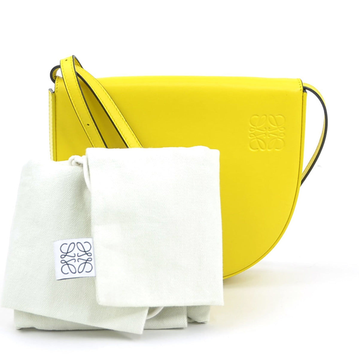 Loewe Yellow Leather Pouch Shoulder Bag (Pre-Owned)