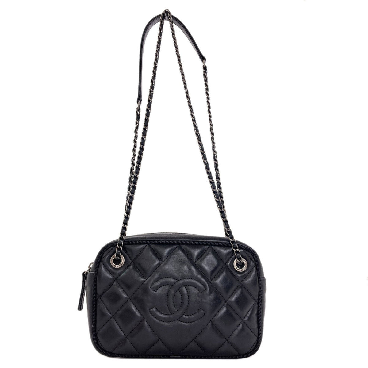 Chanel Black Leather Shoulder Bag (Pre-Owned)