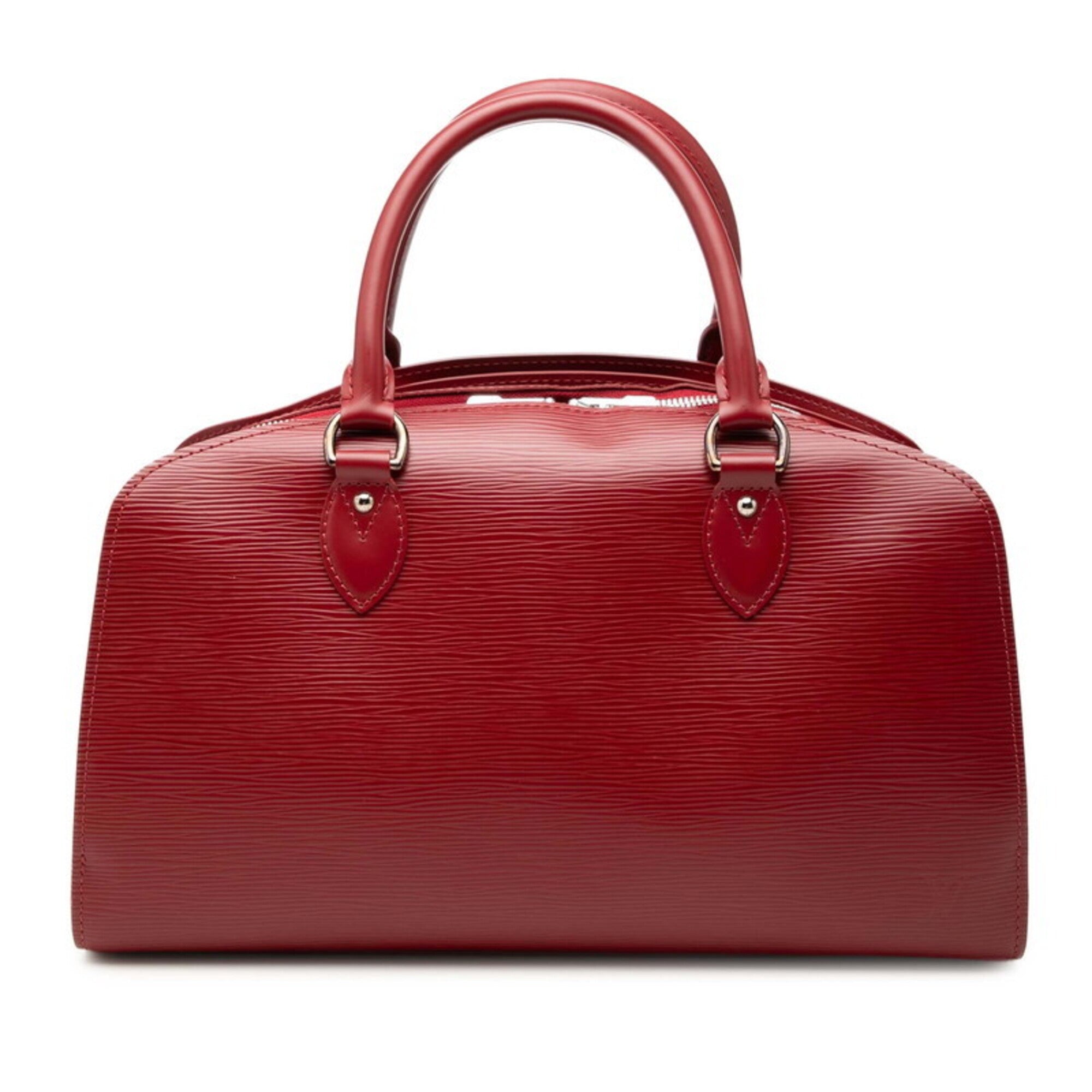 Louis Vuitton Red Color Ruby Leather Handbag (Pre-Owned)