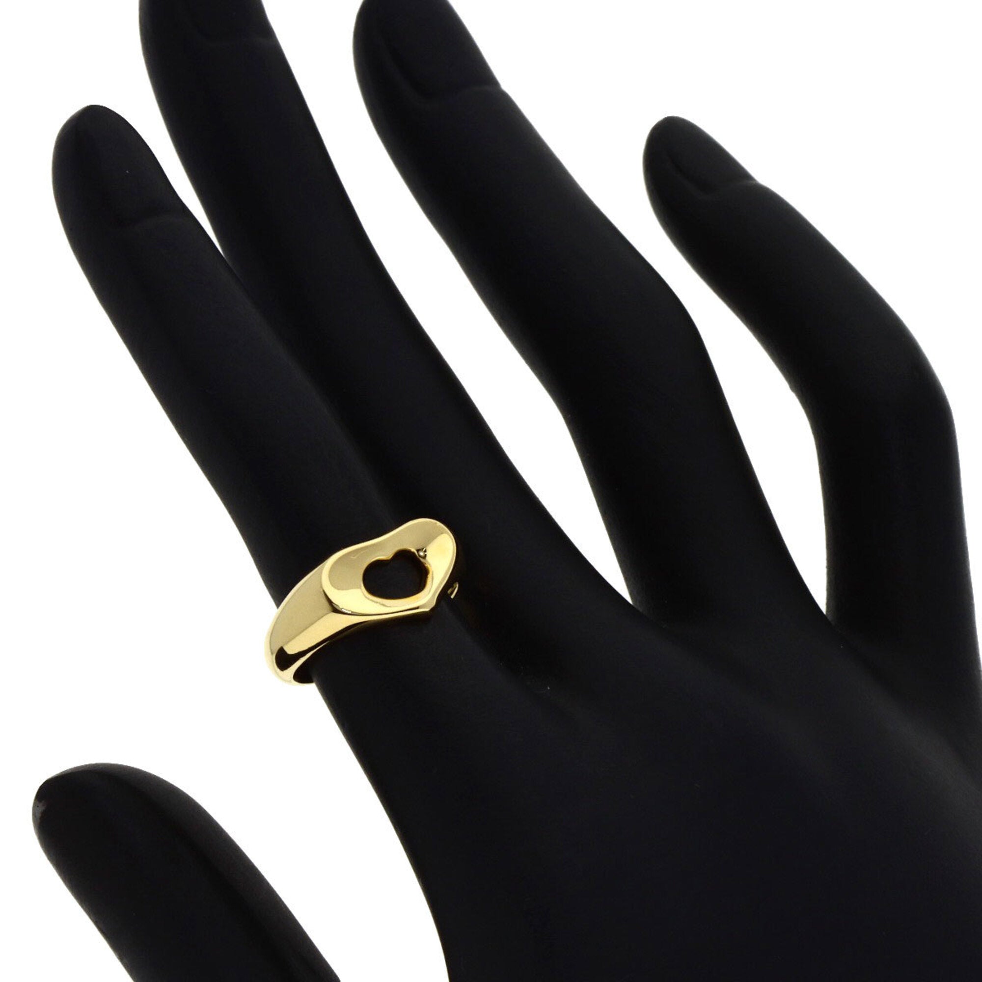 Tiffany Open Heart Yellow Gold (18K) Band Ring (Pre-Owned)