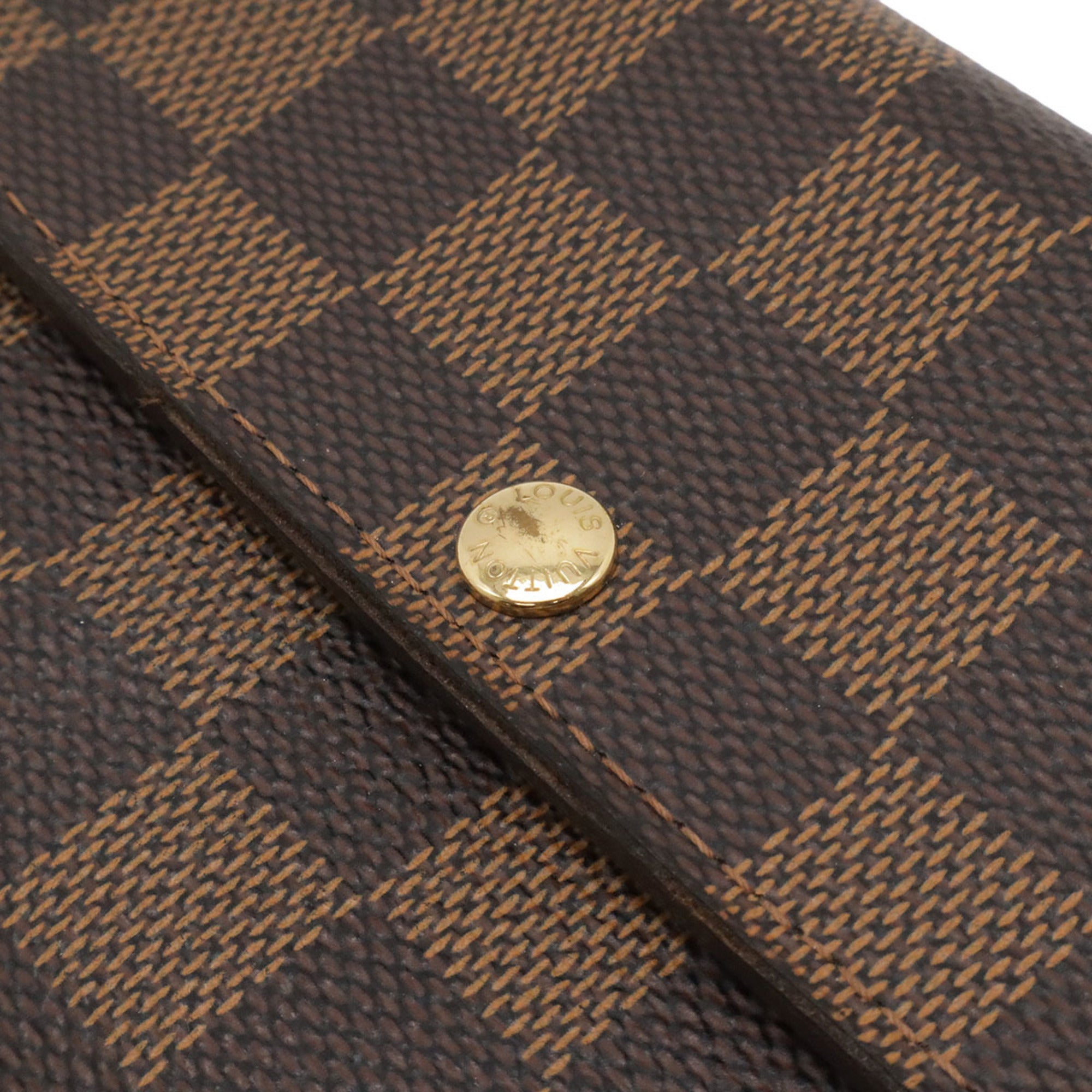 Louis Vuitton Brown Damier Canvas Damier Canvas Pvc Long Wallet (Bi-Fold) (Pre-Owned)