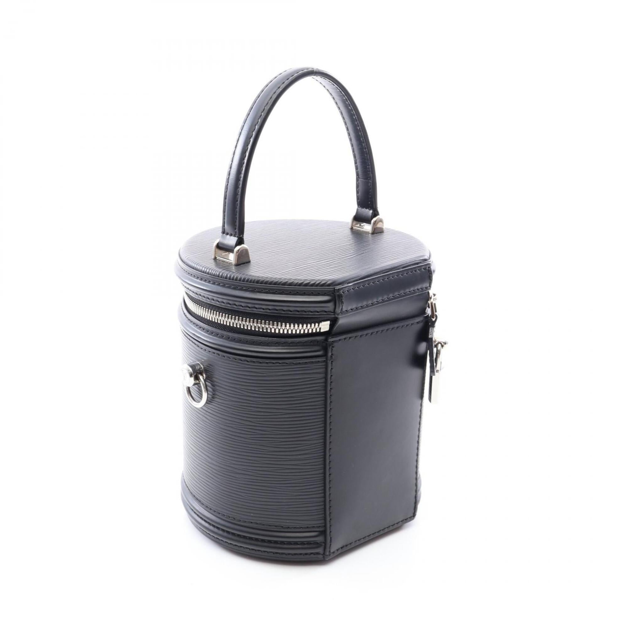 Louis Vuitton Black Noir Leather Handbag (Pre-Owned)