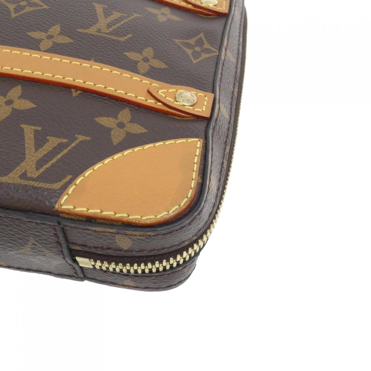 Louis Vuitton Monogram Marron Coated Canvas Shoulder Bag (Pre-Owned)