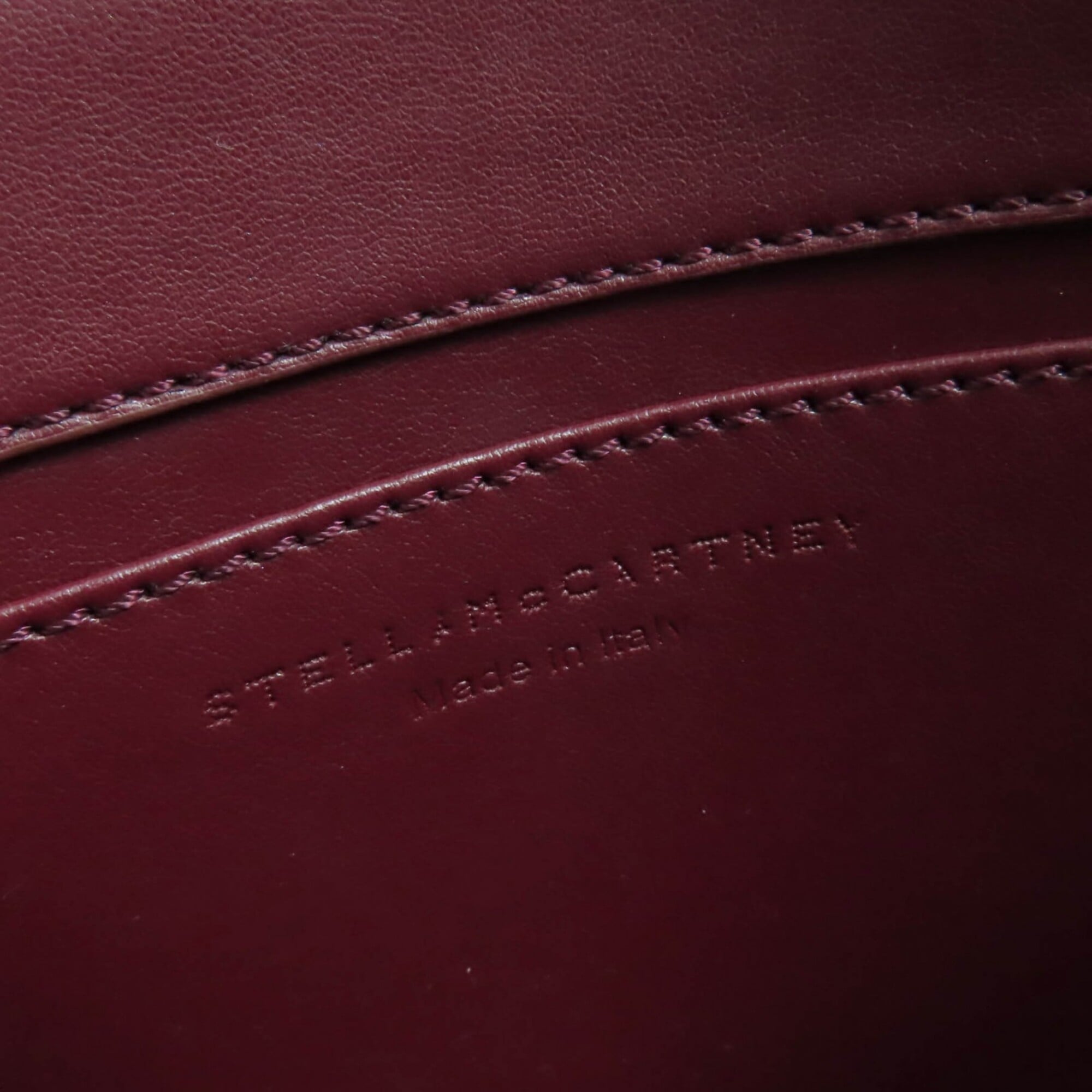 Stella Mccartney Bordeaux Canvas Leather Shoulder Bag (Pre-Owned)