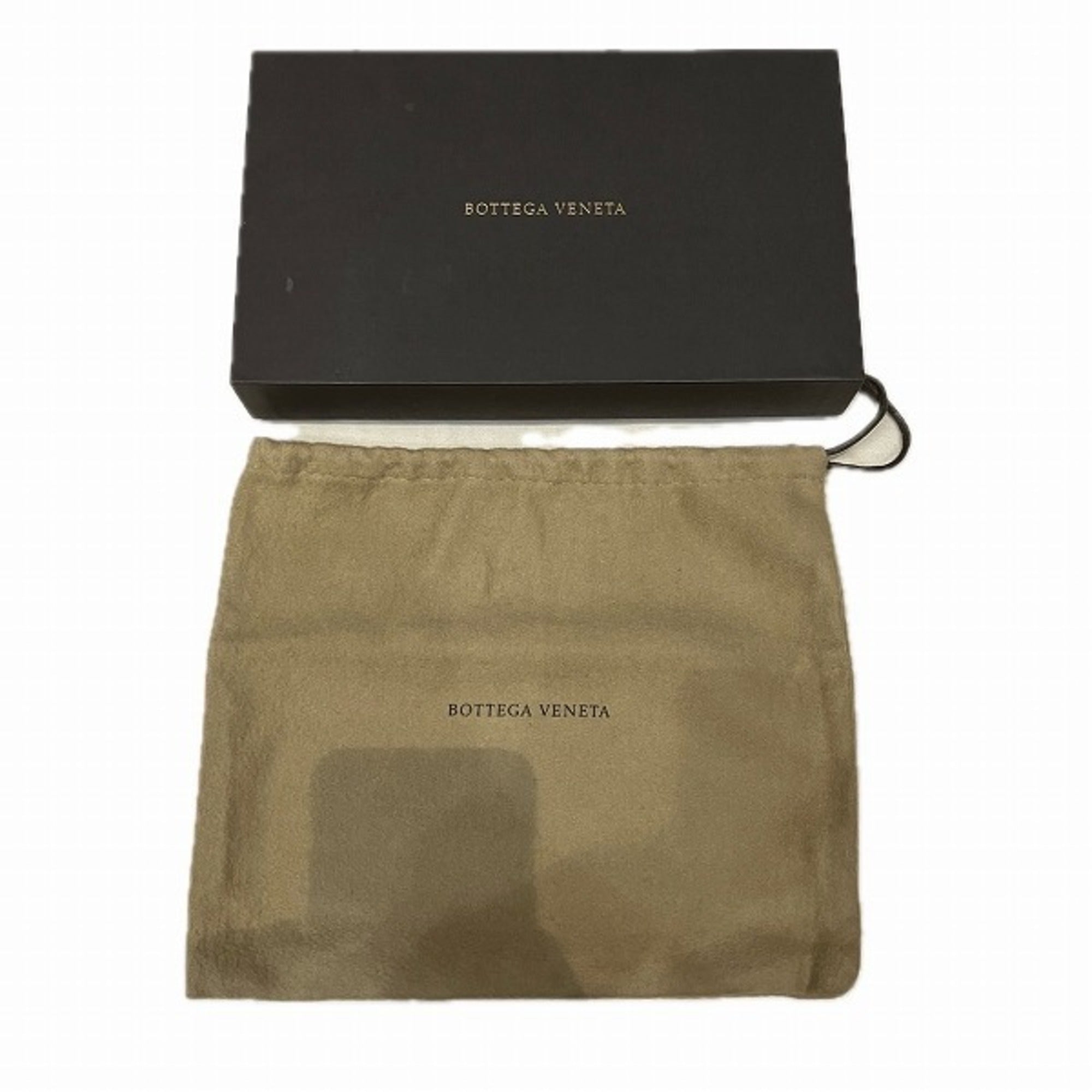 Bottega Veneta Black Leather Long Wallet (Bi-Fold) (Pre-Owned)