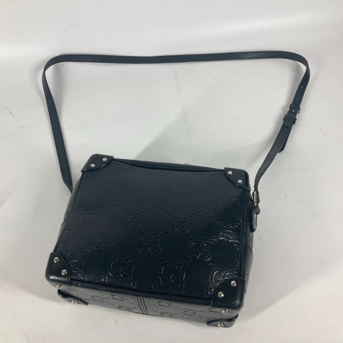 Gucci Black Leather Pochette Shoulder Bag (Pre-Owned)