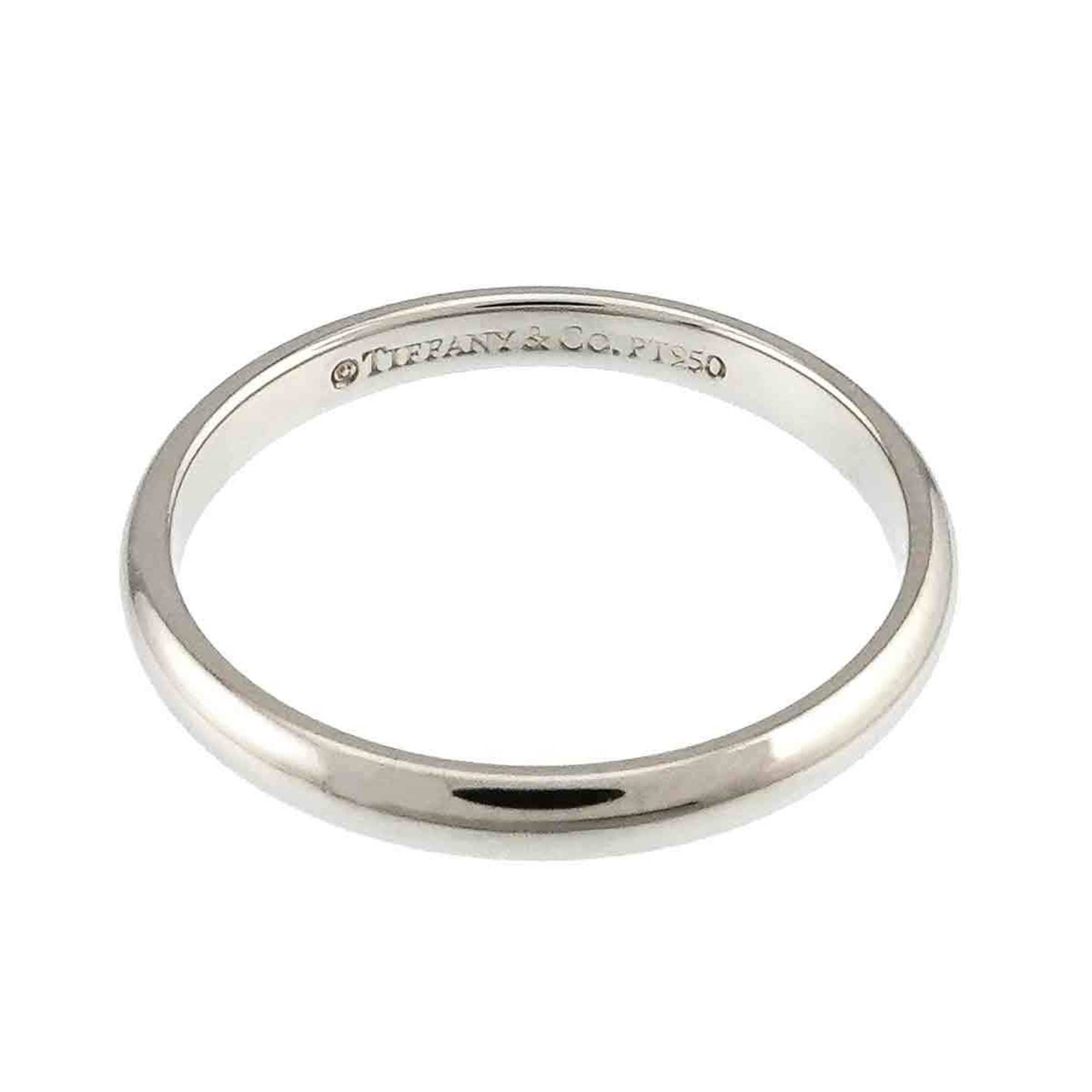 Tiffany Silver Platinum 950 Band Ring (Pre-Owned)