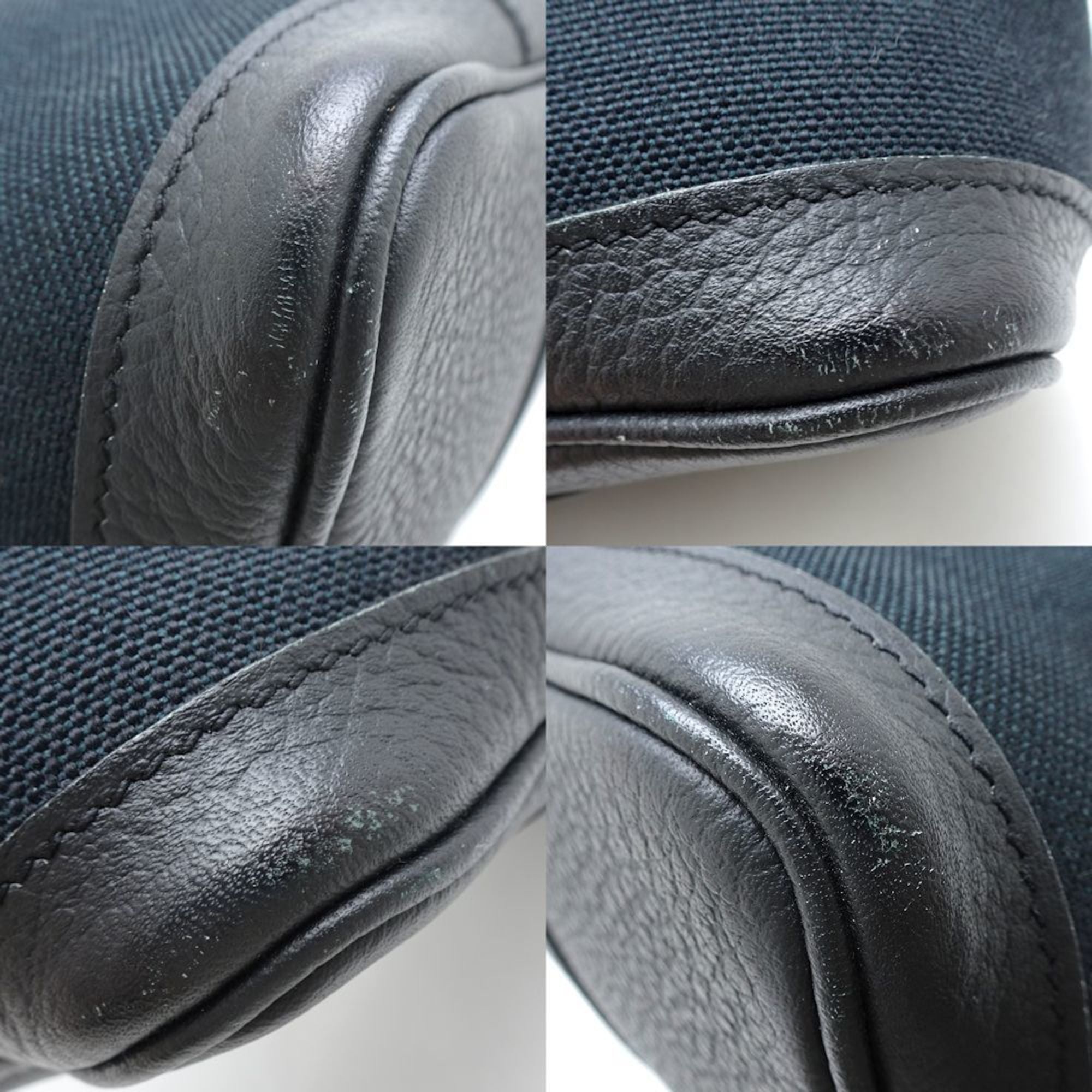 Hermes Garden Black Negonda Leather Handbag (Pre-Owned)