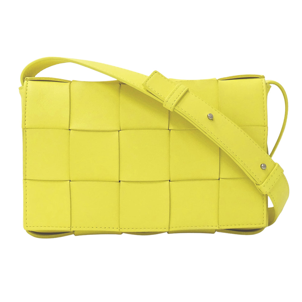 Bottega Veneta Yellow Leather Shoulder Bag (Pre-Owned)