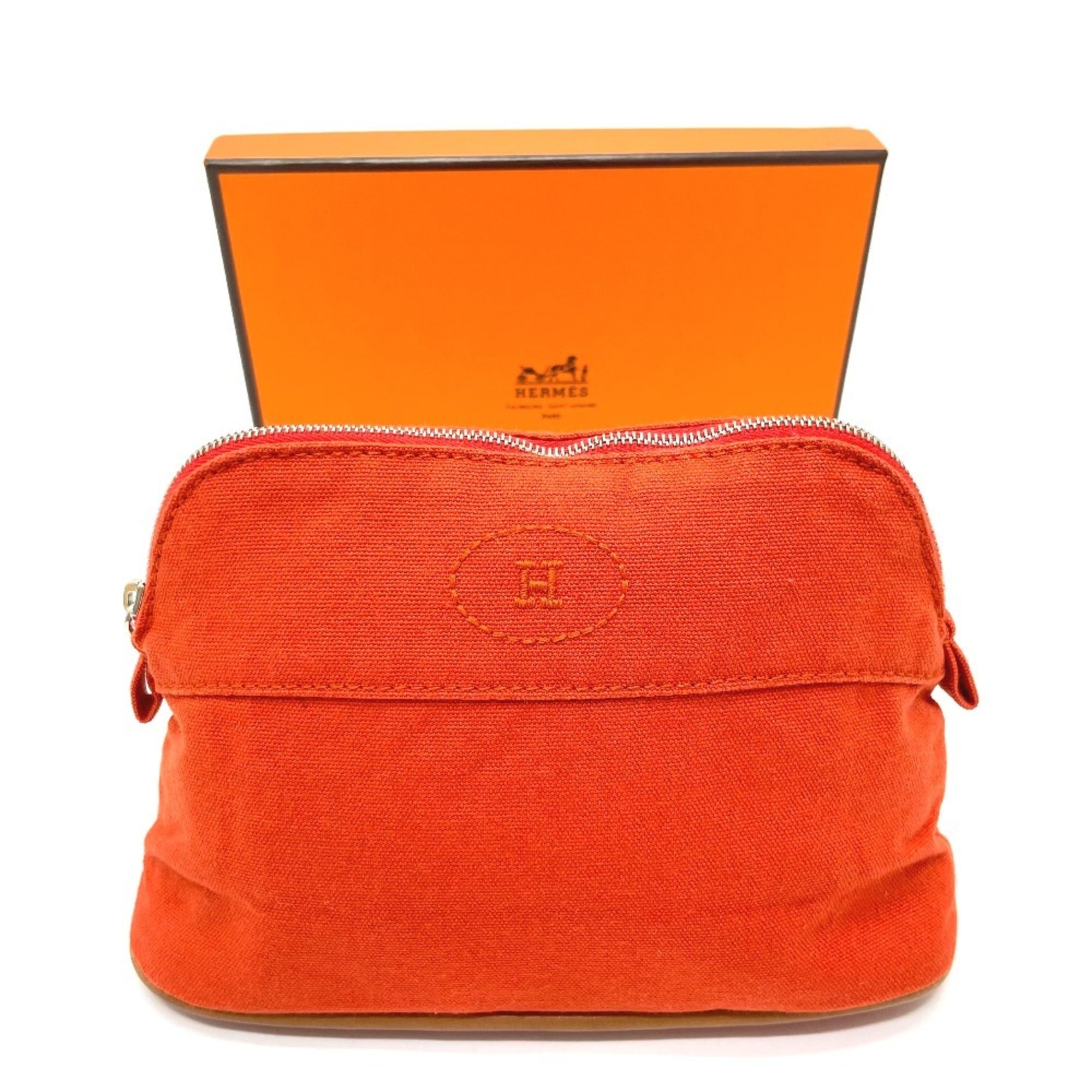 Hermes Orange Cotton Pouch (Pre-Owned)