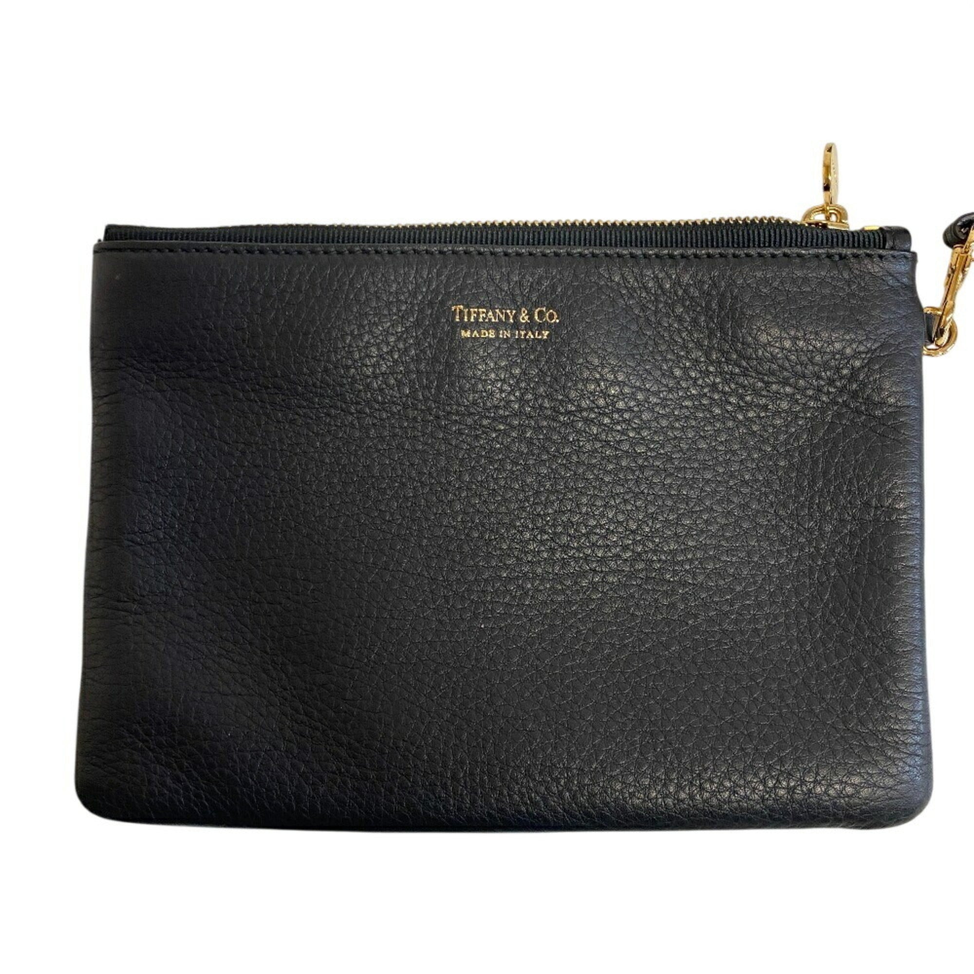 Tiffany Brown Leather Pouch Tote Bag (Pre-Owned)