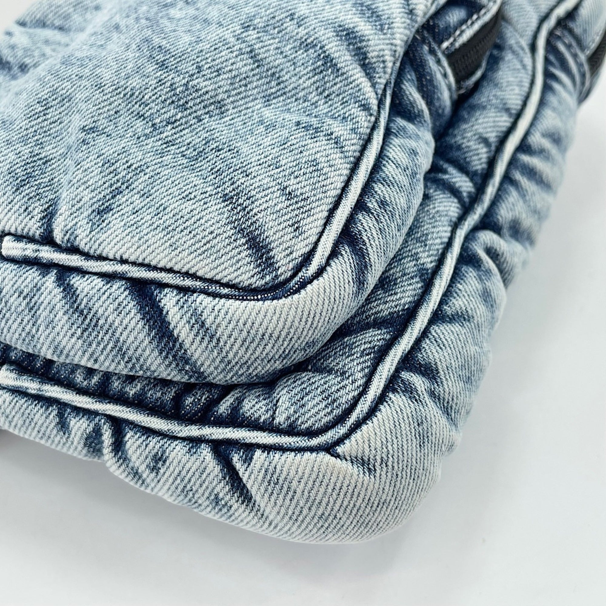 Balenciaga Blue Denim Shoulder Bag (Pre-Owned)
