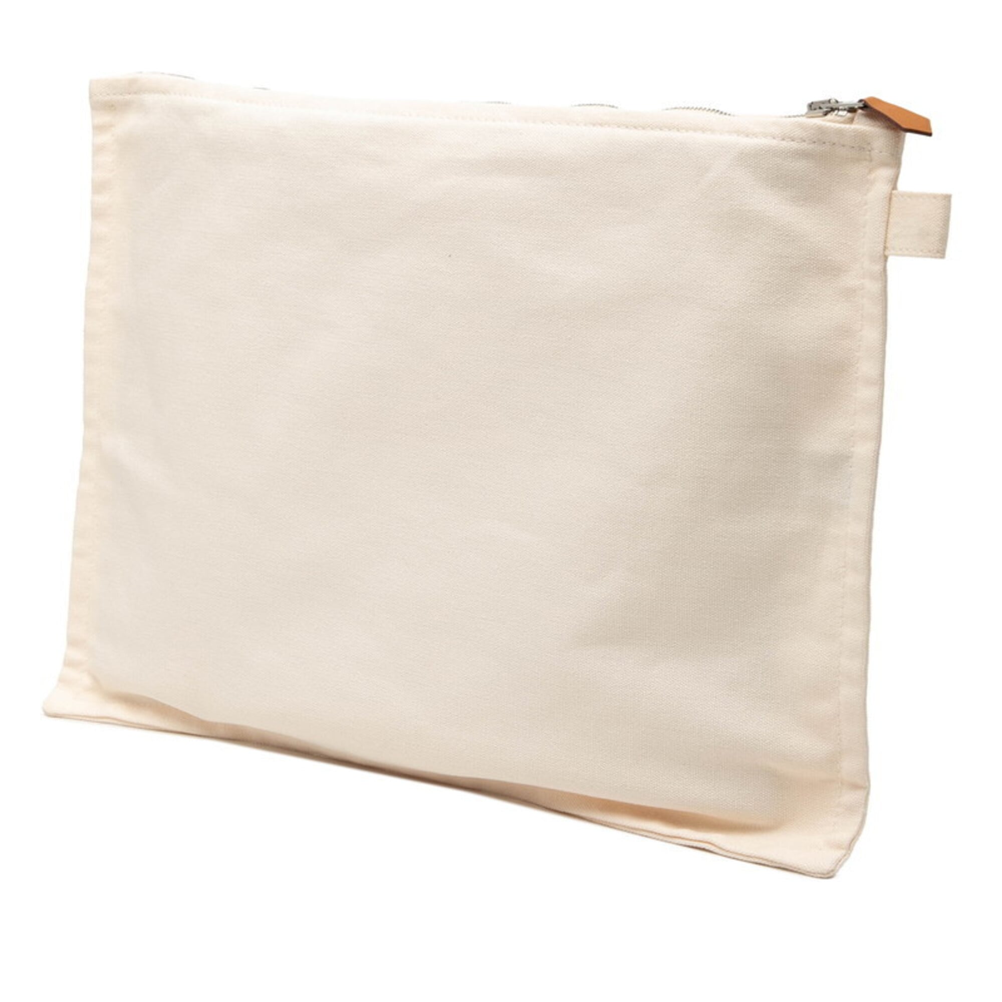 Hermes Ivory Cotton Handbag (Pre-Owned)