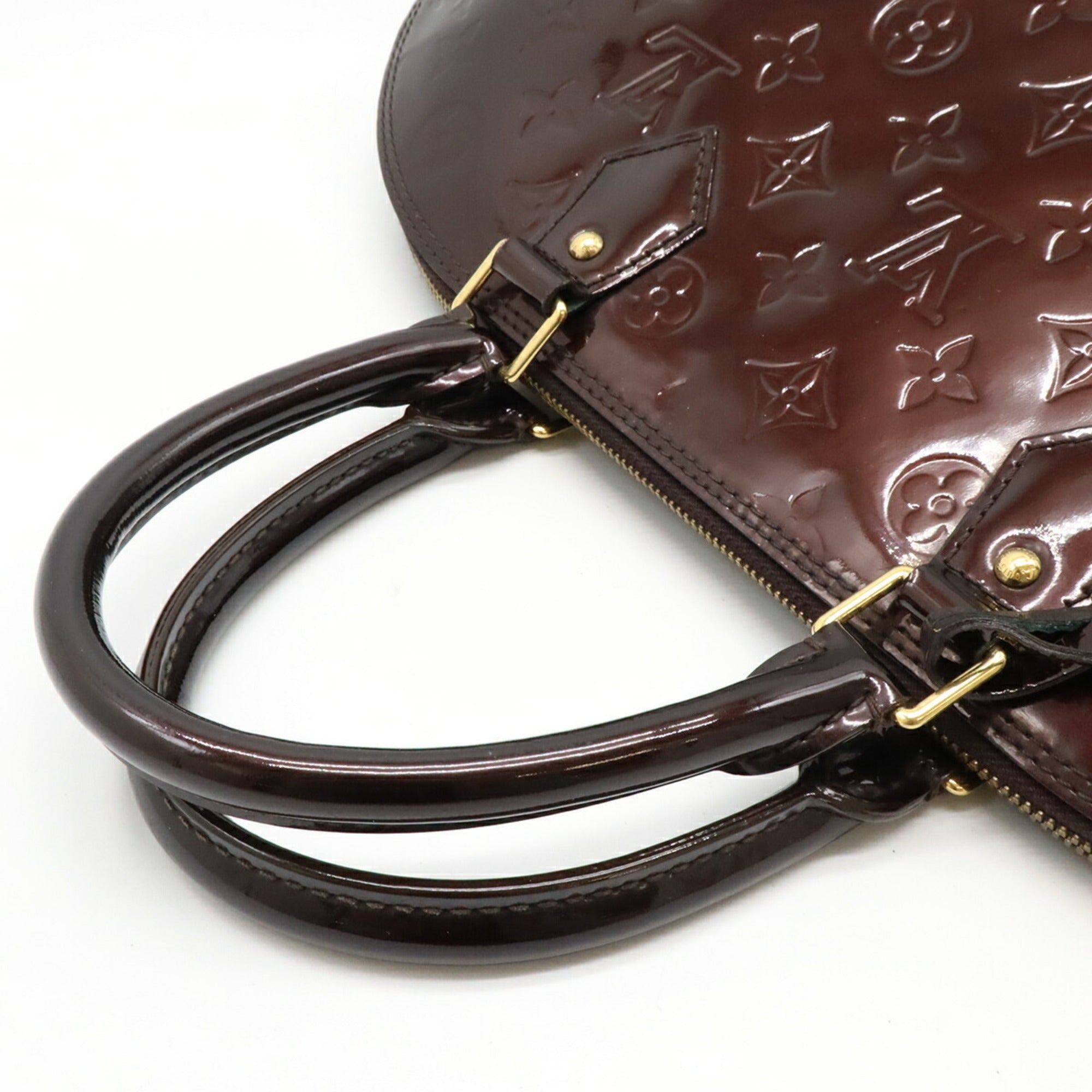 Louis Vuitton Amarante Patent Leather Handbag (Pre-Owned)