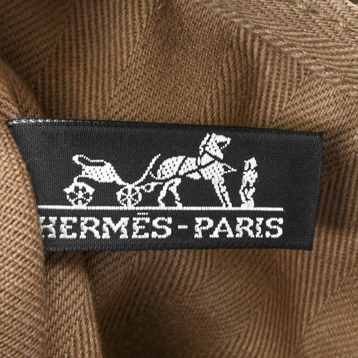 Hermes Etoupe Gray Leather Handbag Pouch (Pre-Owned)