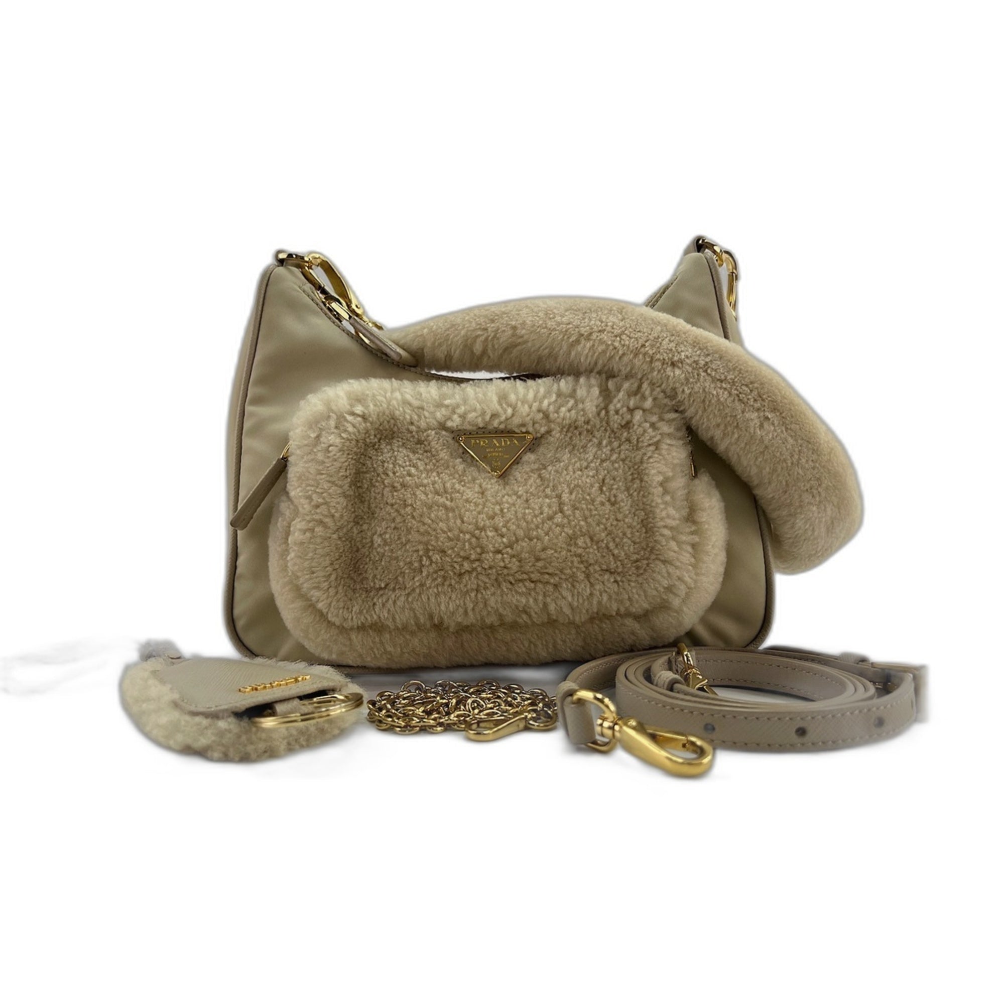 Prada Beige Shoulder Bag (Pre-Owned)