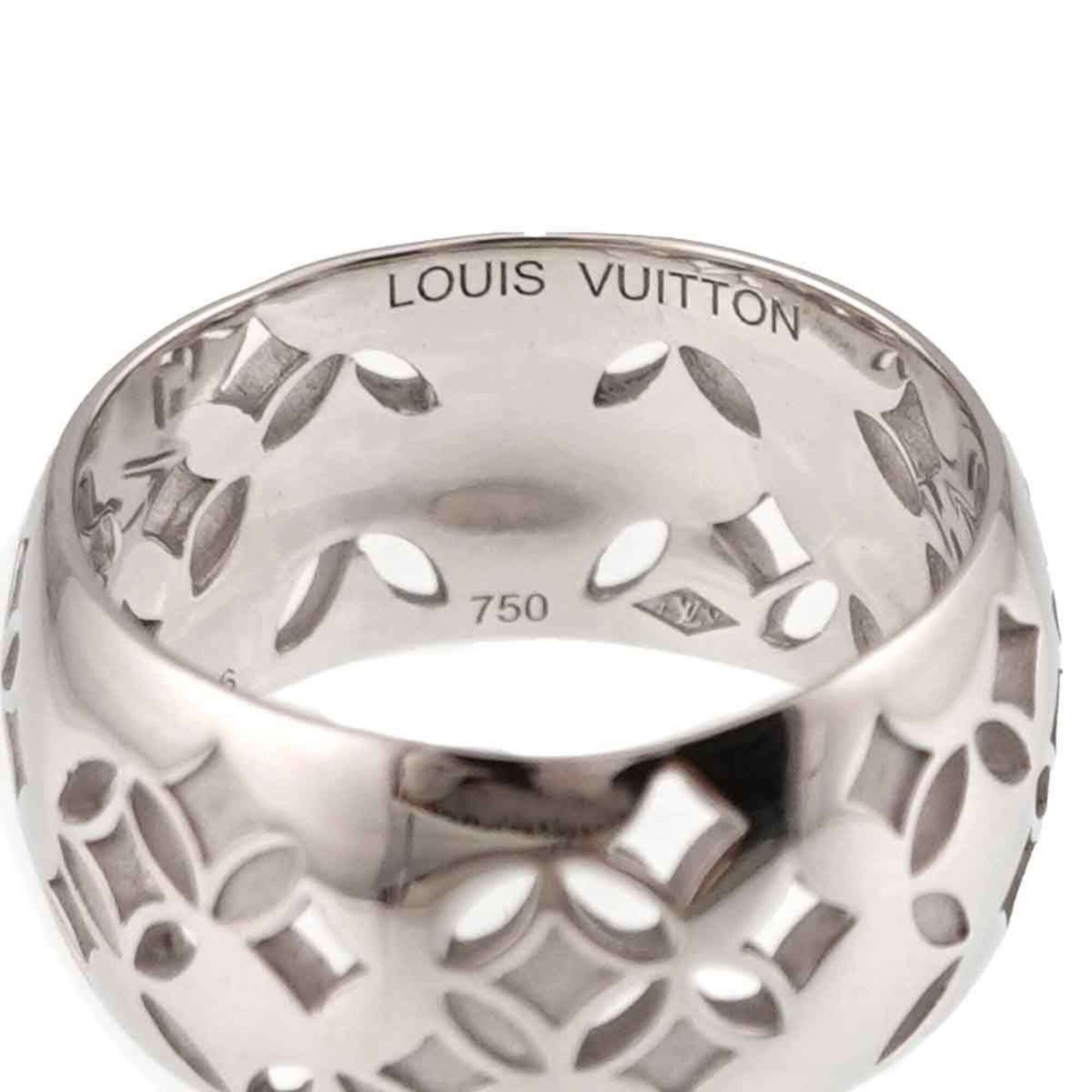 Louis Vuitton White Gold (18K) Band Ring (Pre-Owned)