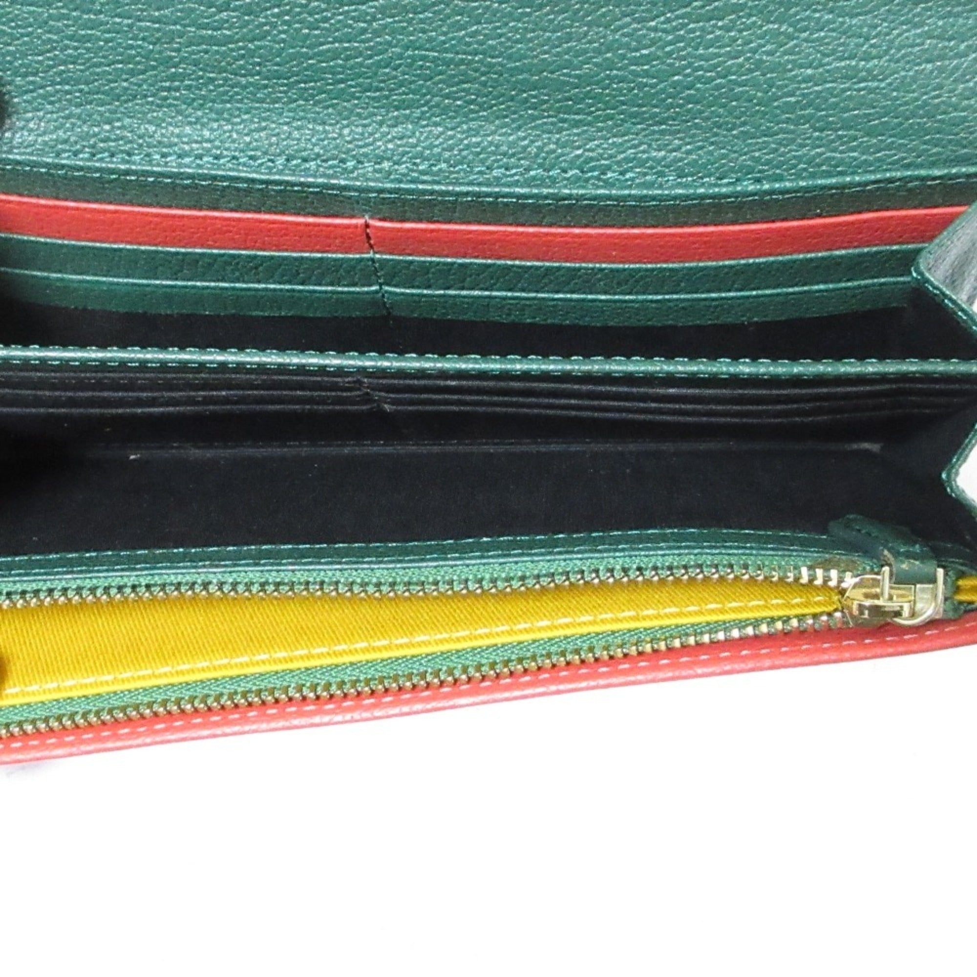 Paul Smith Red Color Leather Long Bill Wallet (Tri-Fold) (Pre-Owned)