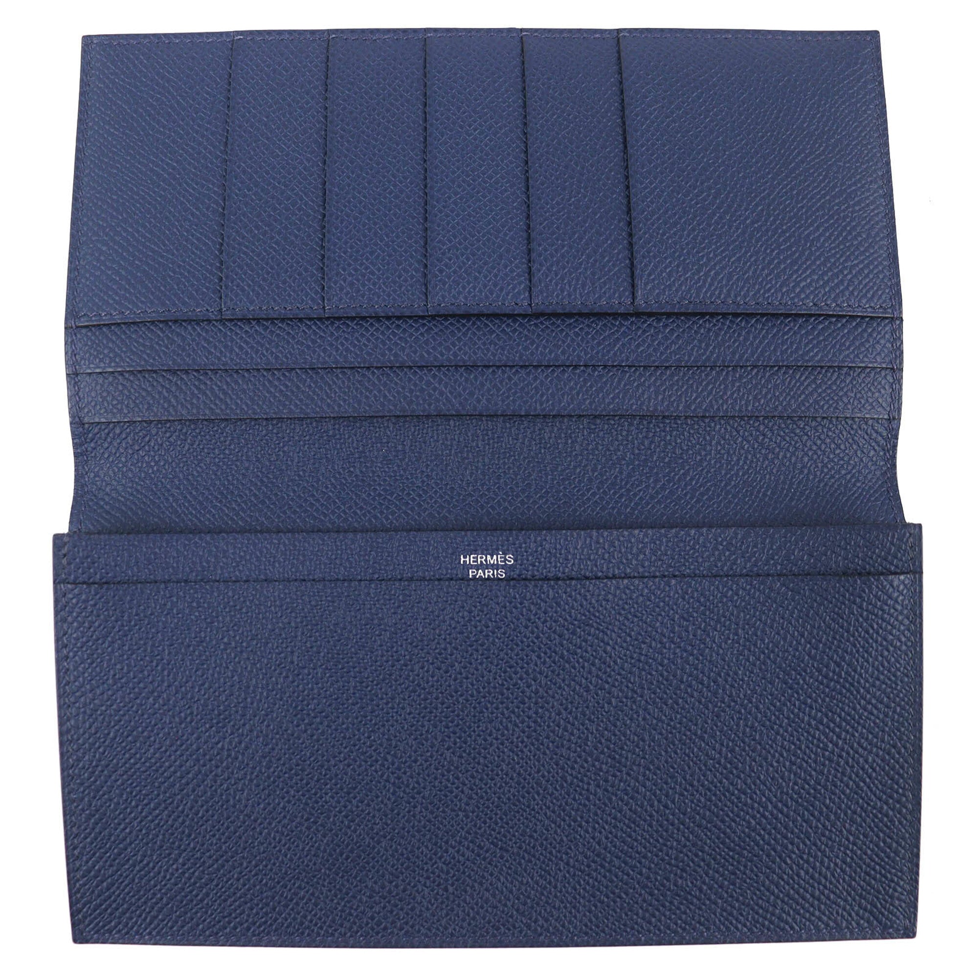Hermes Mc2 Navy Epsom Leather Wallet (Bi-Fold) (Pre-Owned)
