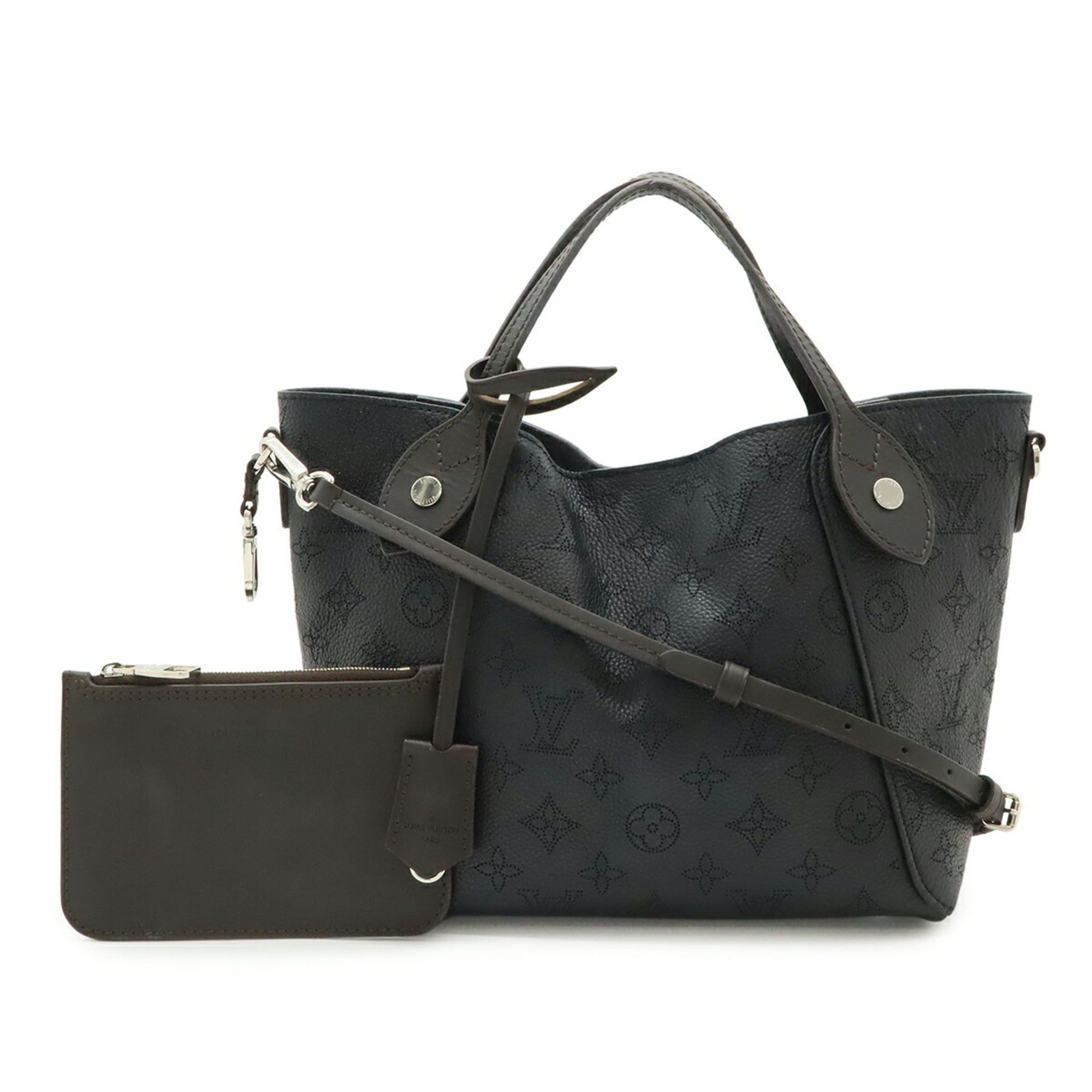 Louis Vuitton Black Noir Mahina Leather Leather Handbag Shoulder Bag (Pre-Owned)
