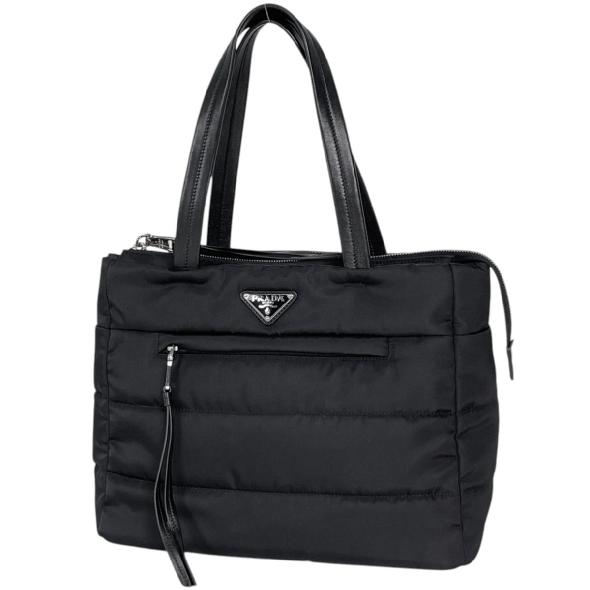 Prada Black Nylon Tote Bag (Pre-Owned)