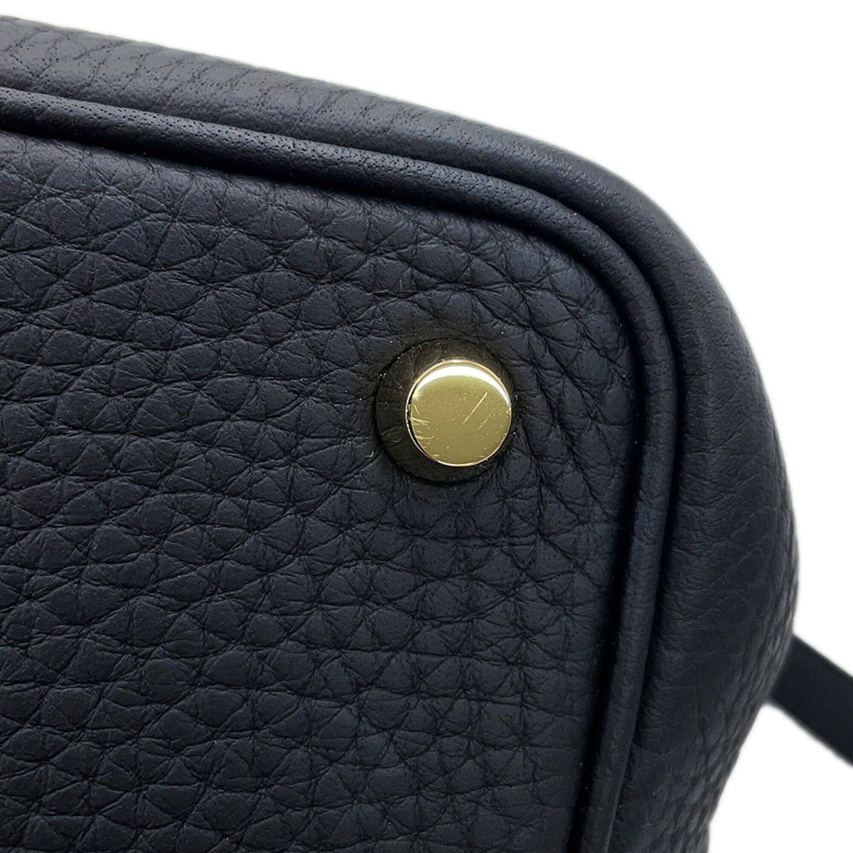 Hermes Picotin Black Taurillon Clemence Leather Handbag (Pre-Owned)