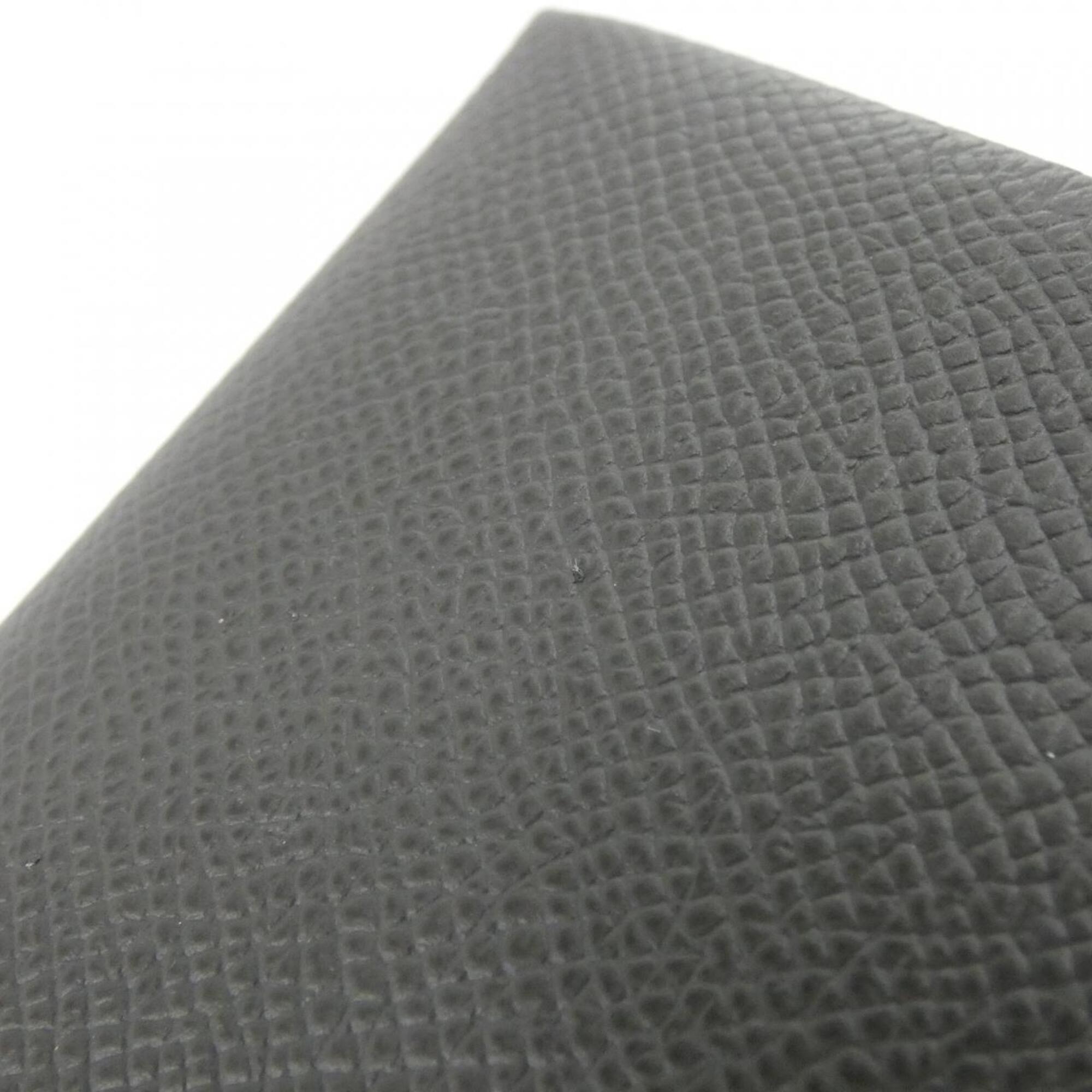 Hermes Dark Gray Graphite Epsom Leather Coin Purse/Coin Case (Pre-Owned)