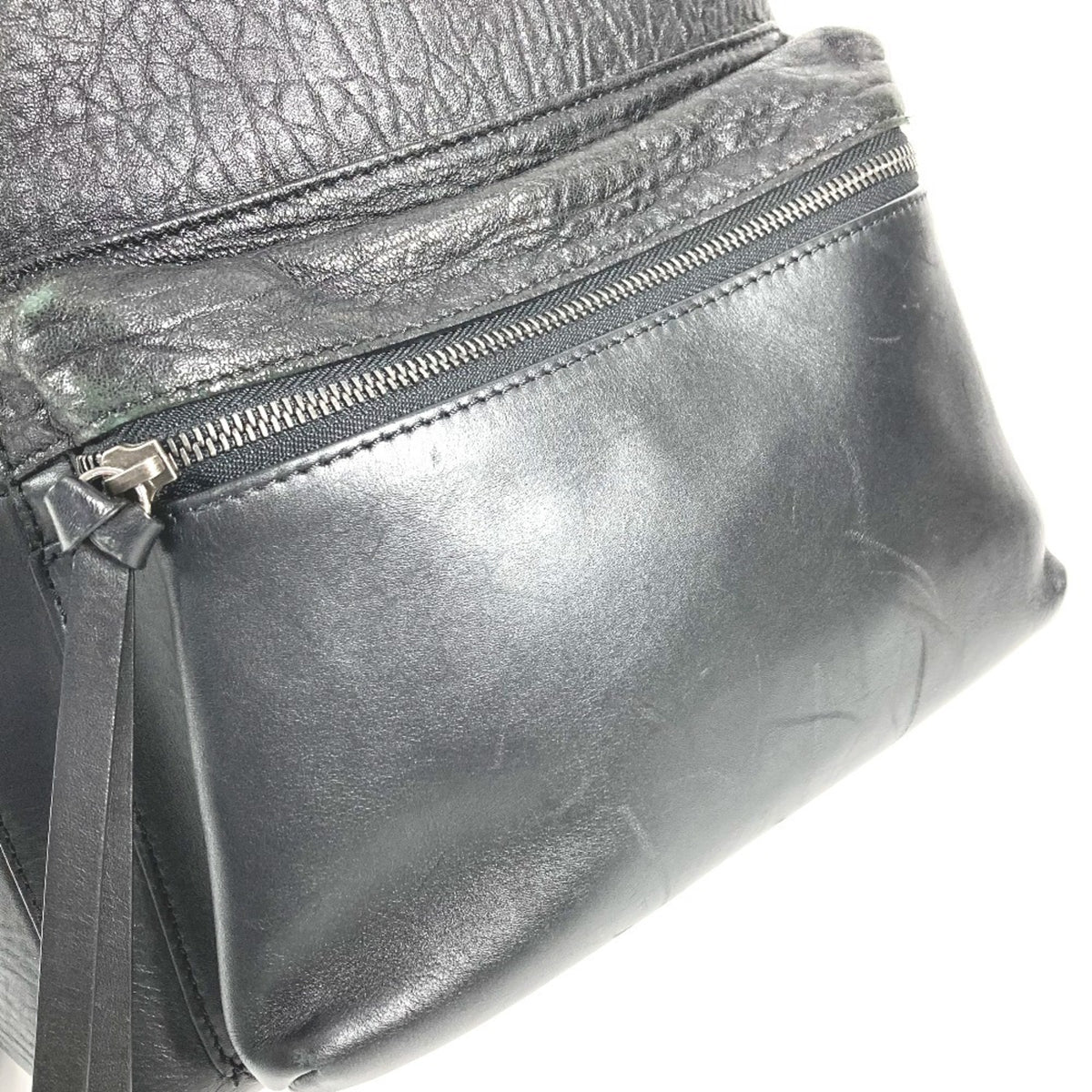 Christian Louboutin Black Red Color Leather Backpack (Pre-Owned)