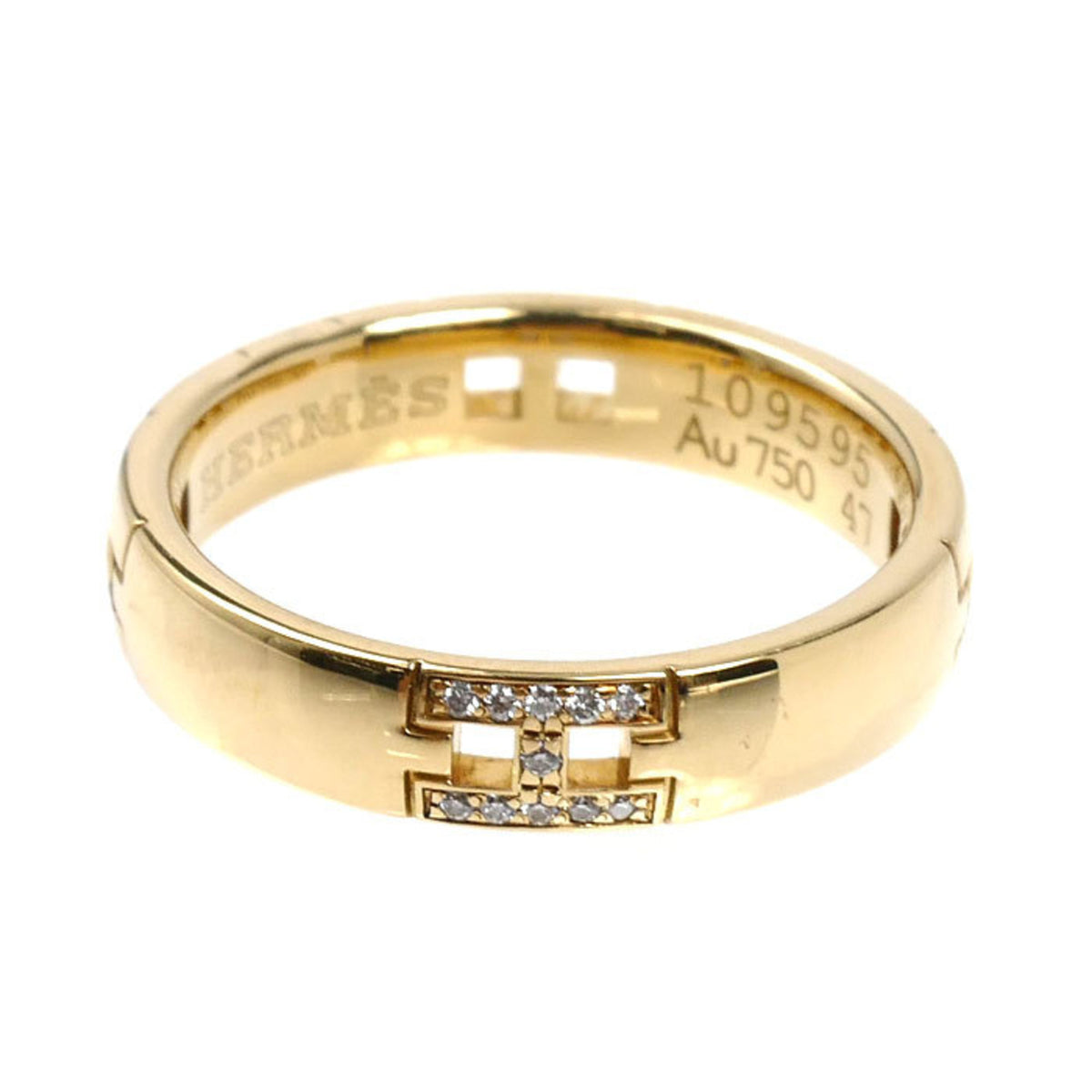 Hermes Yellow Gold (18K) Band Ring (Pre-Owned)