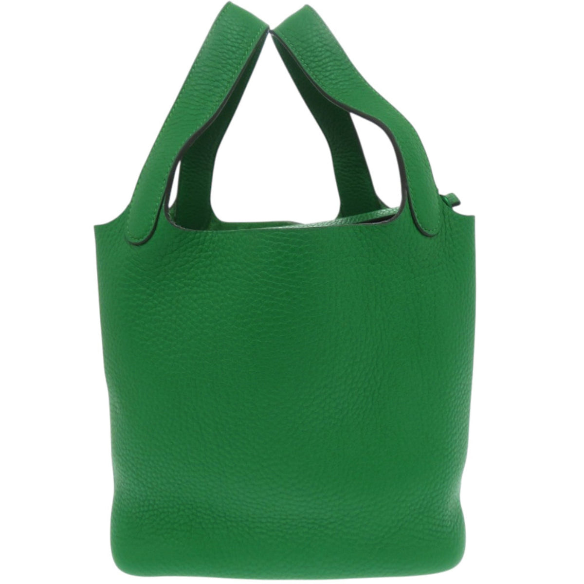 Hermes Green Taurillon Clemence Leather Handbag (Pre-Owned)