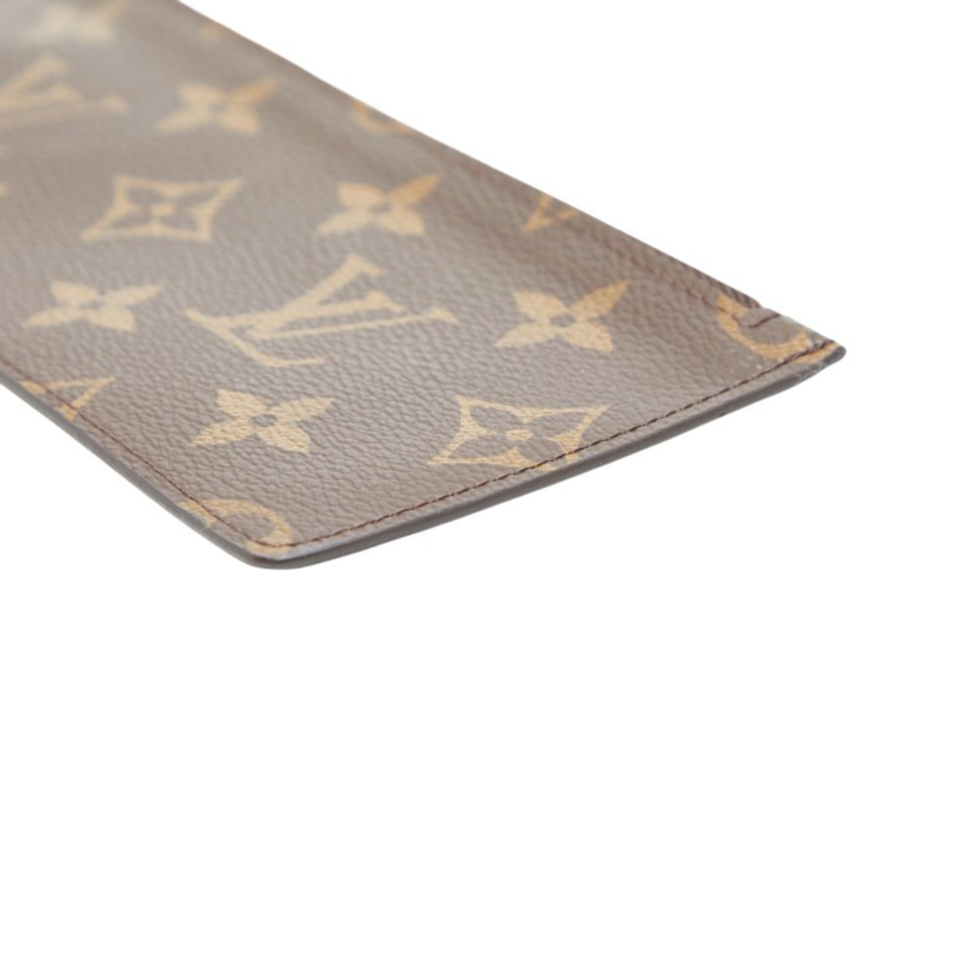 Louis Vuitton Brown Orange Pvc Handbag Pouch (Pre-Owned)