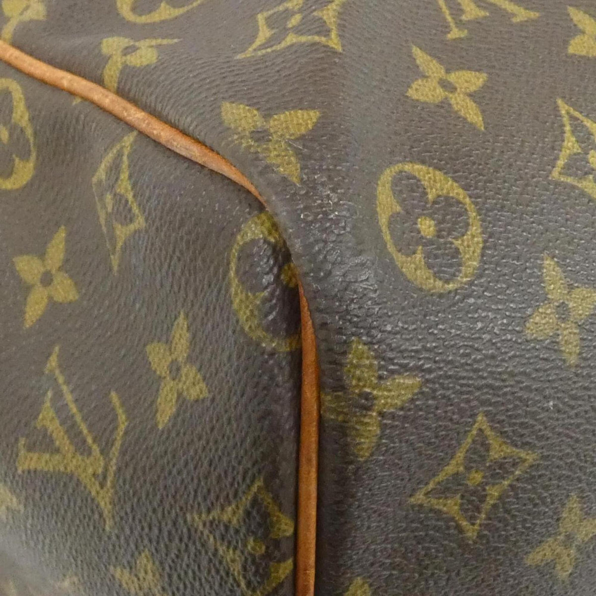 Louis Vuitton Monogram Marron Coated Canvas Boston Bag (Pre-Owned)