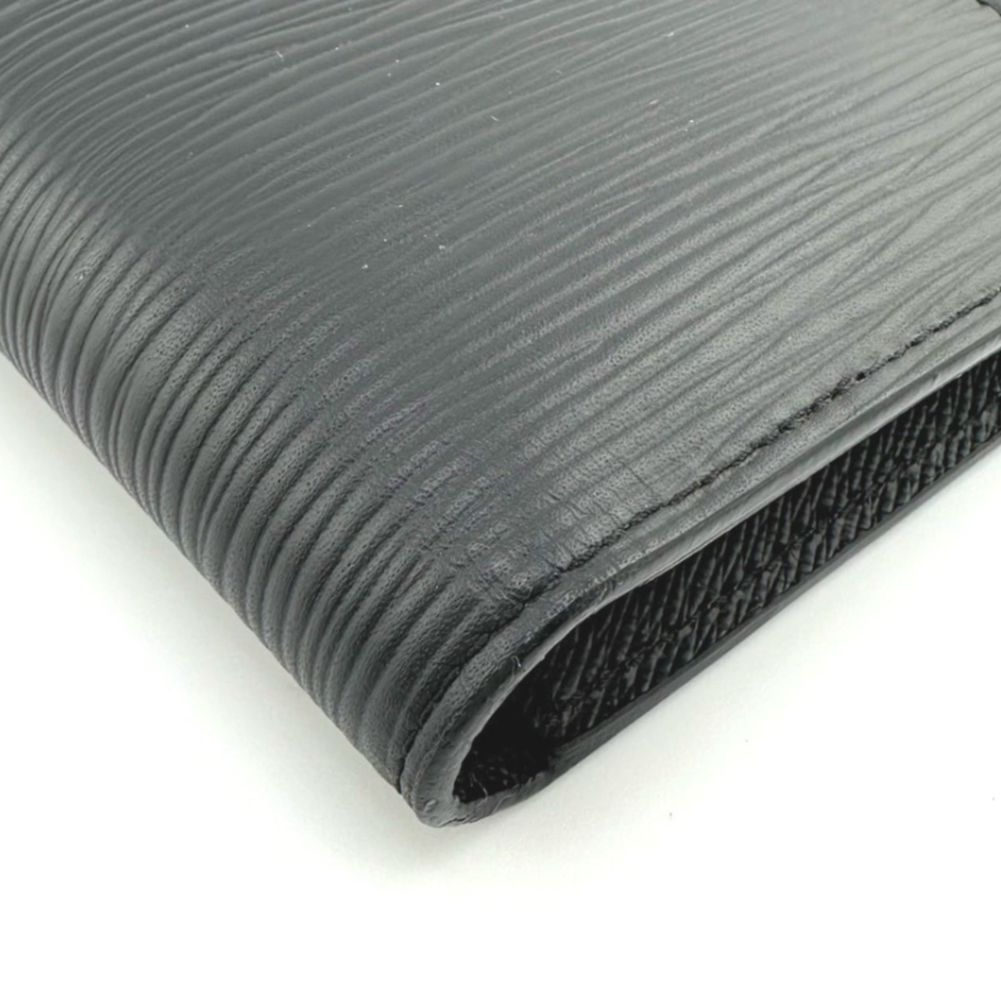 Louis Vuitton Black Noir Epi Leather Long Wallet (Bi-Fold) (Pre-Owned)