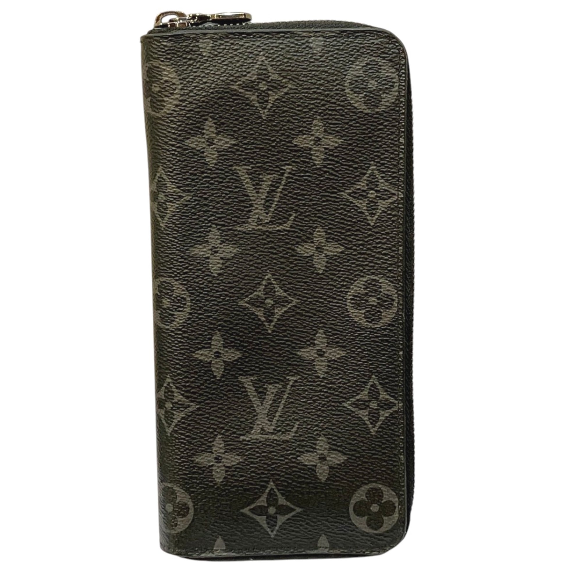 Louis Vuitton Noir Coated Canvas Long Wallet (Bi-Fold) (Pre-Owned)